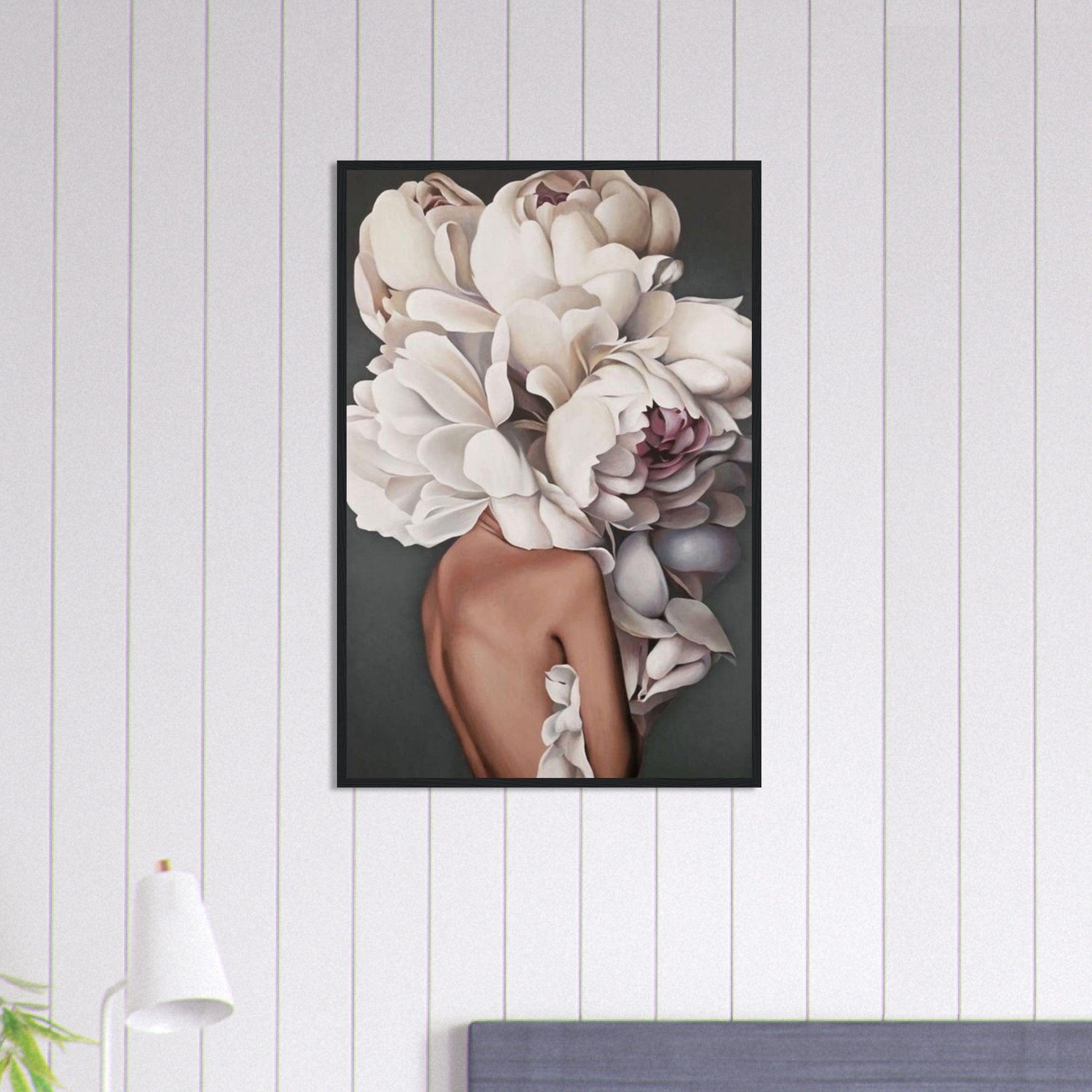 Canvanation Print Material 60x90 cm / 24x36″ Tableau Femme Fleurs Cheveux : Charme florissant