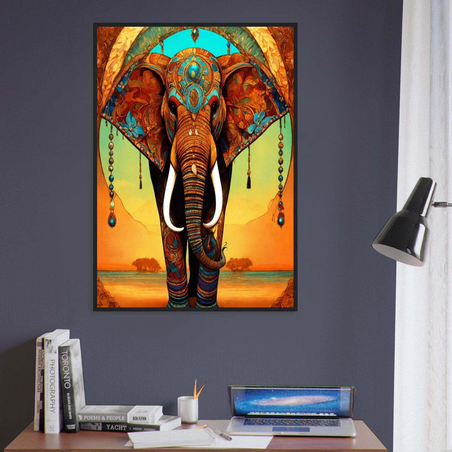 Tableau Elephant Souvenirs d'Afrique