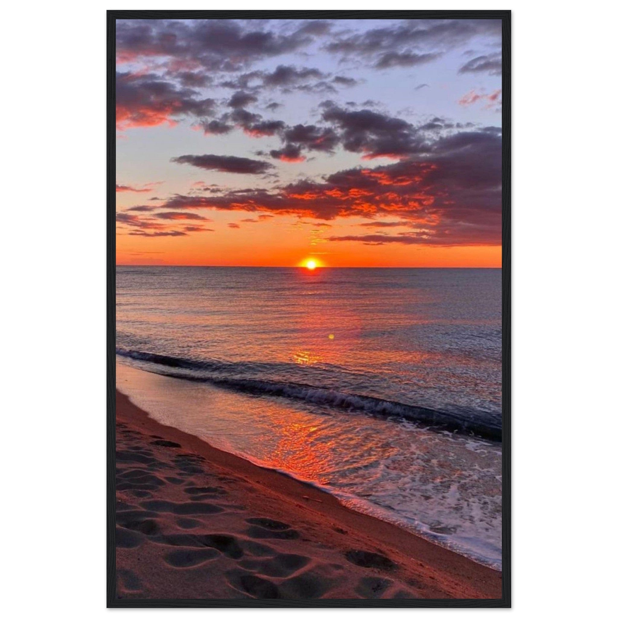 Gelato Print Material 60x90 cm / 24x36″ Cadre Coucher De Soleil