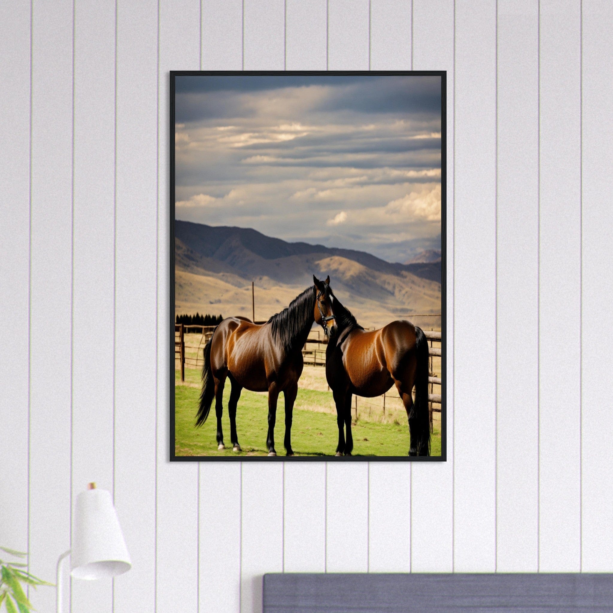 Canvanation Print Material 70x100 cm / 28x40″ Tableau Cheval Cavalier des Vents