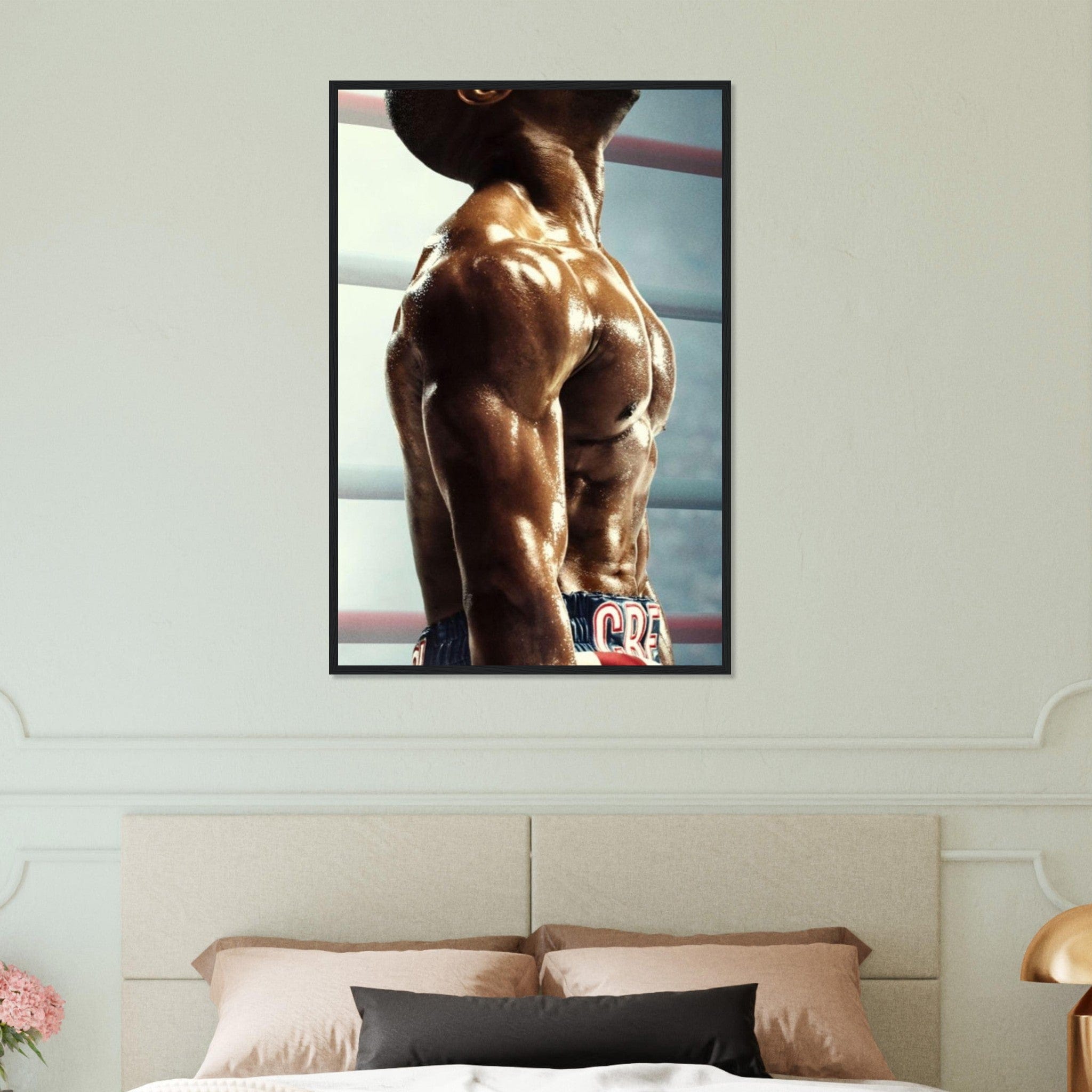 Canvanation Print Material 60x90 cm / 24x36″ Tableau avec le torse d'un boxeur