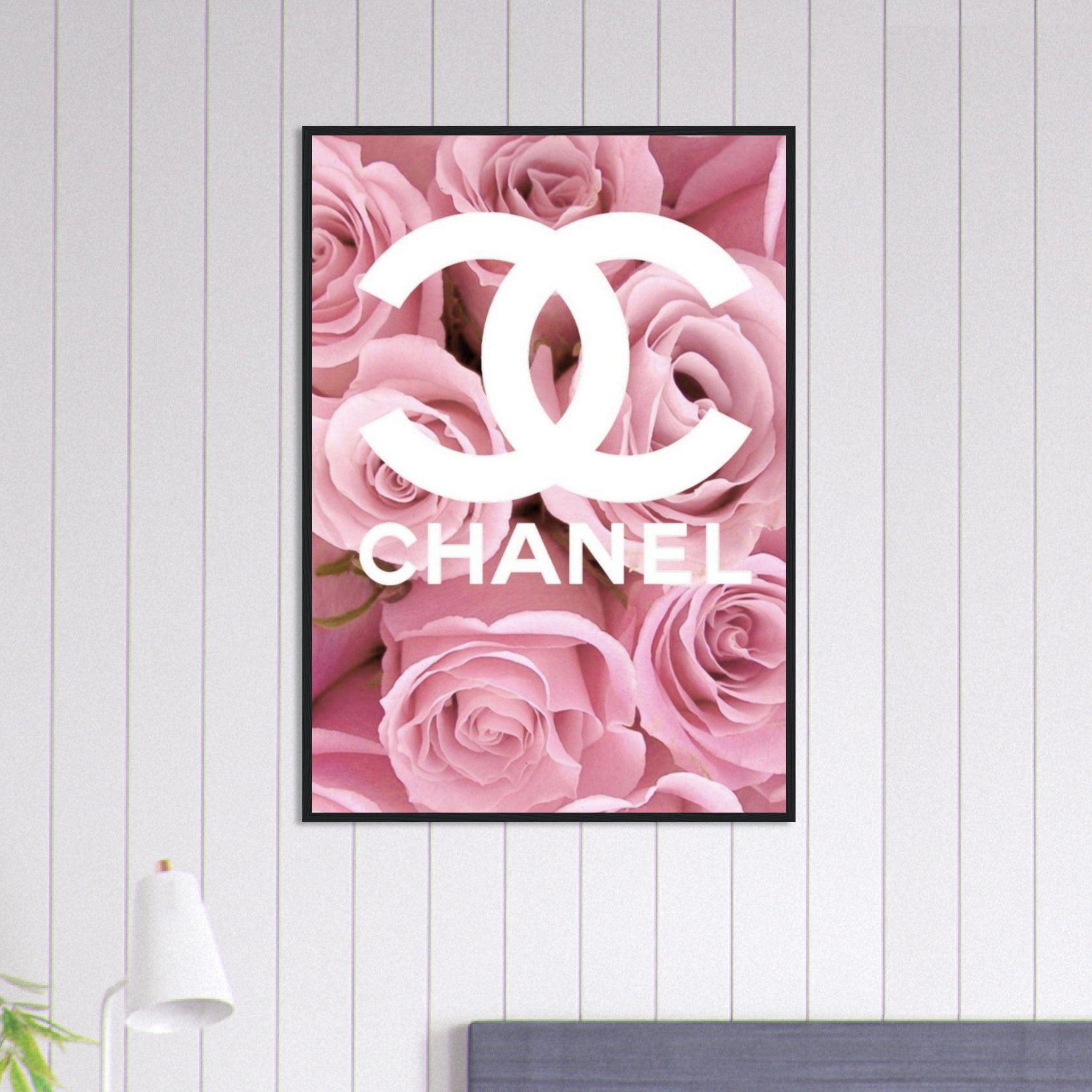 Canvanation Print Material 70x100 cm / 28x40″ Tableau Chanel Fleurs Rose