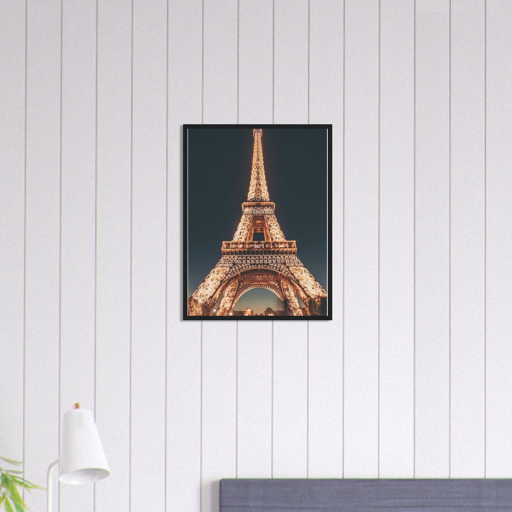 Canvanation Print Material 45x60 cm / 18x24″ Tableau Paris Tour Eiffel Lumière