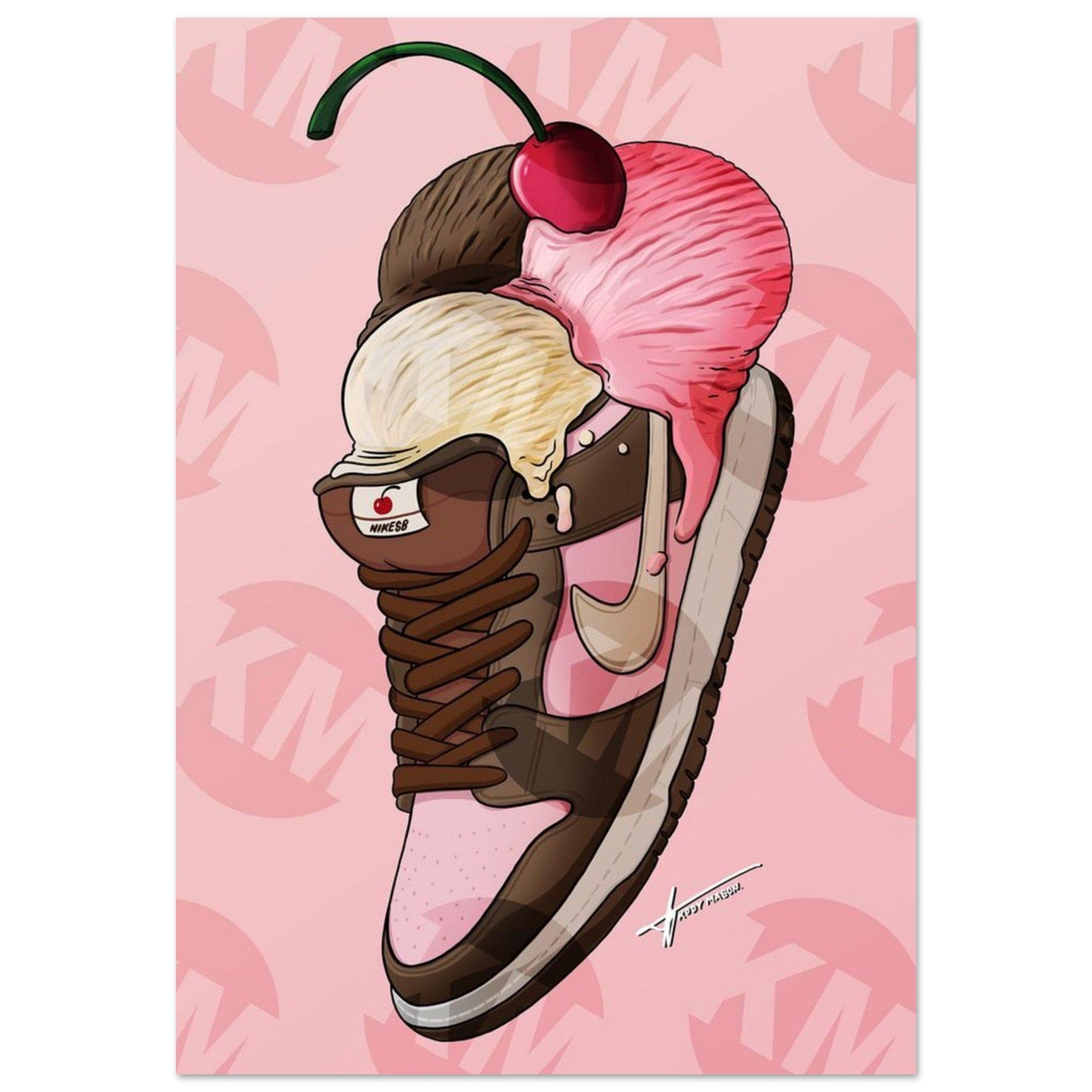 Gelato Print Material 70x100 cm / 28x40″ Poster Sneaker Glace