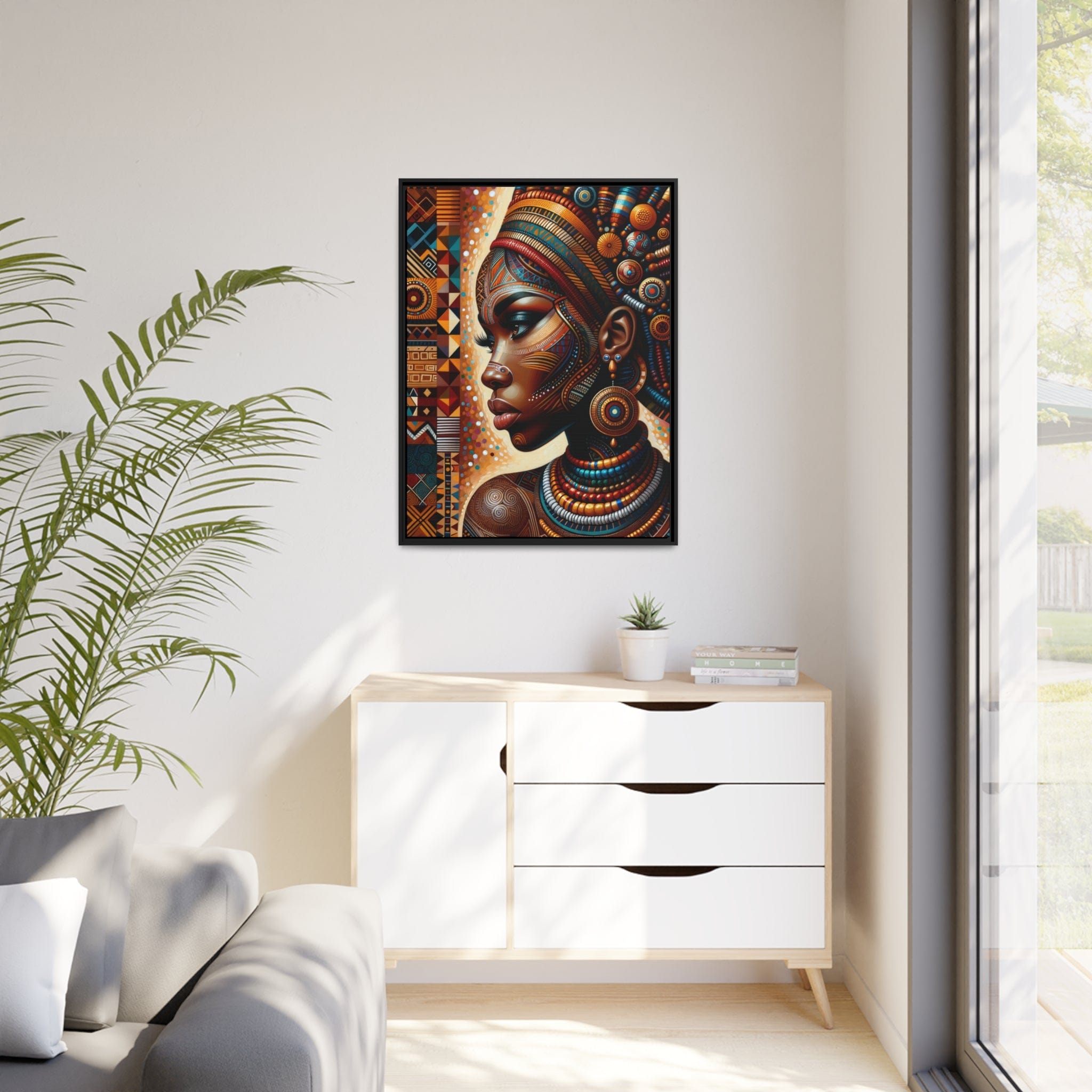 Printify Canvas Tableau "Enchantresses africaines : célébration de la beauté et de la puissance féminine"