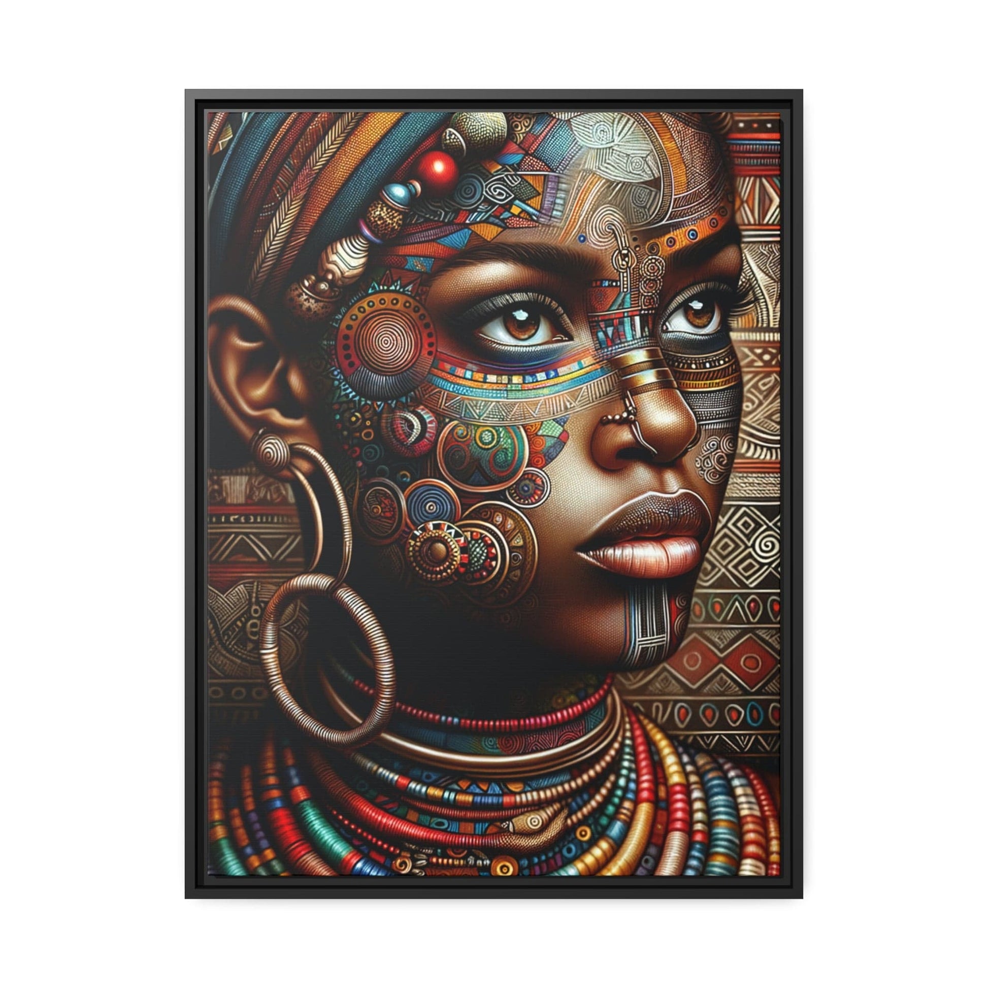 Tableau "La grâce africaine incarnée : Portraits envoûtants de femmes d'Afrique" Canvanation