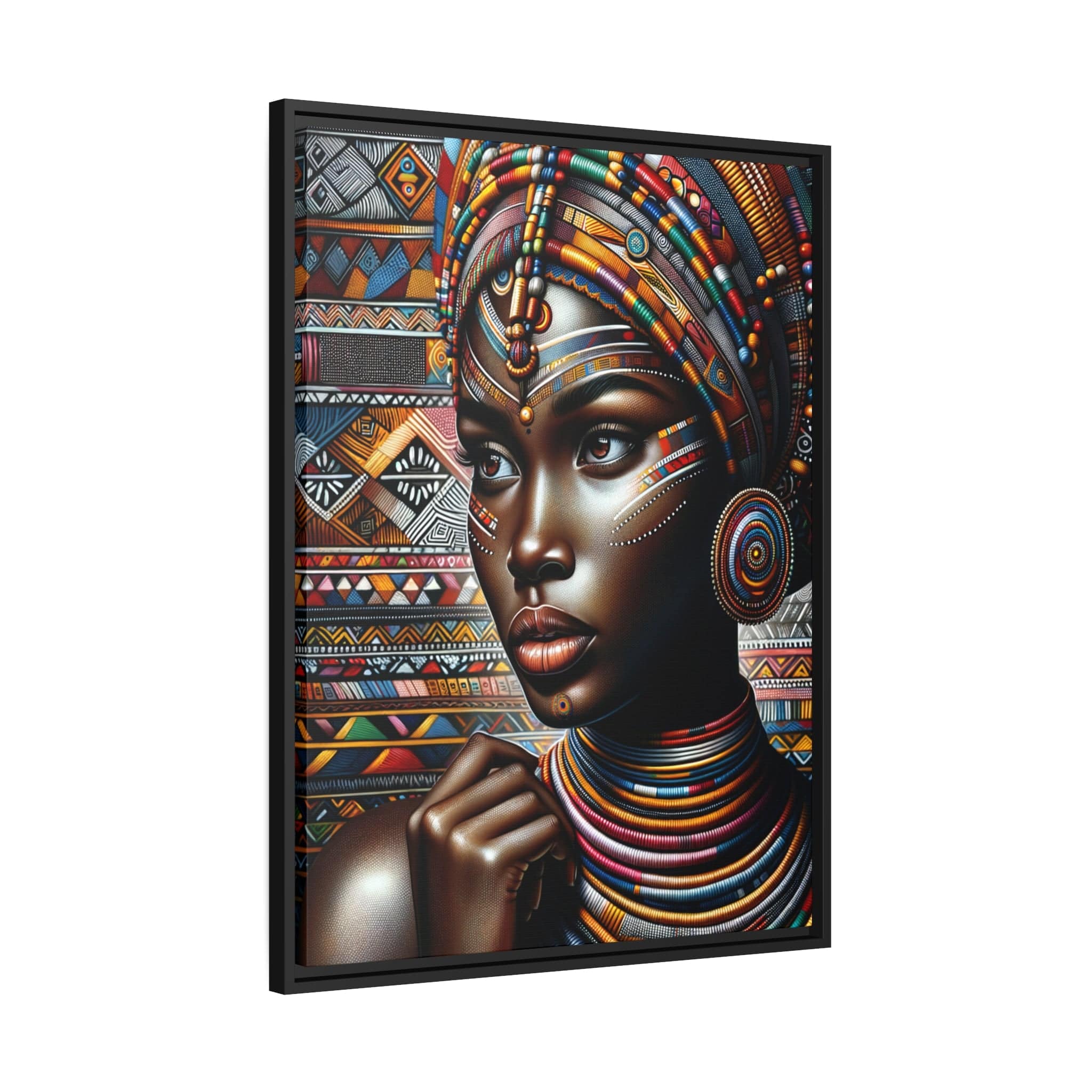 Printify Canvas Tableau "La puissance et la grâce des femmes africaines: une célébration de l'essence féminine à travers l'art"