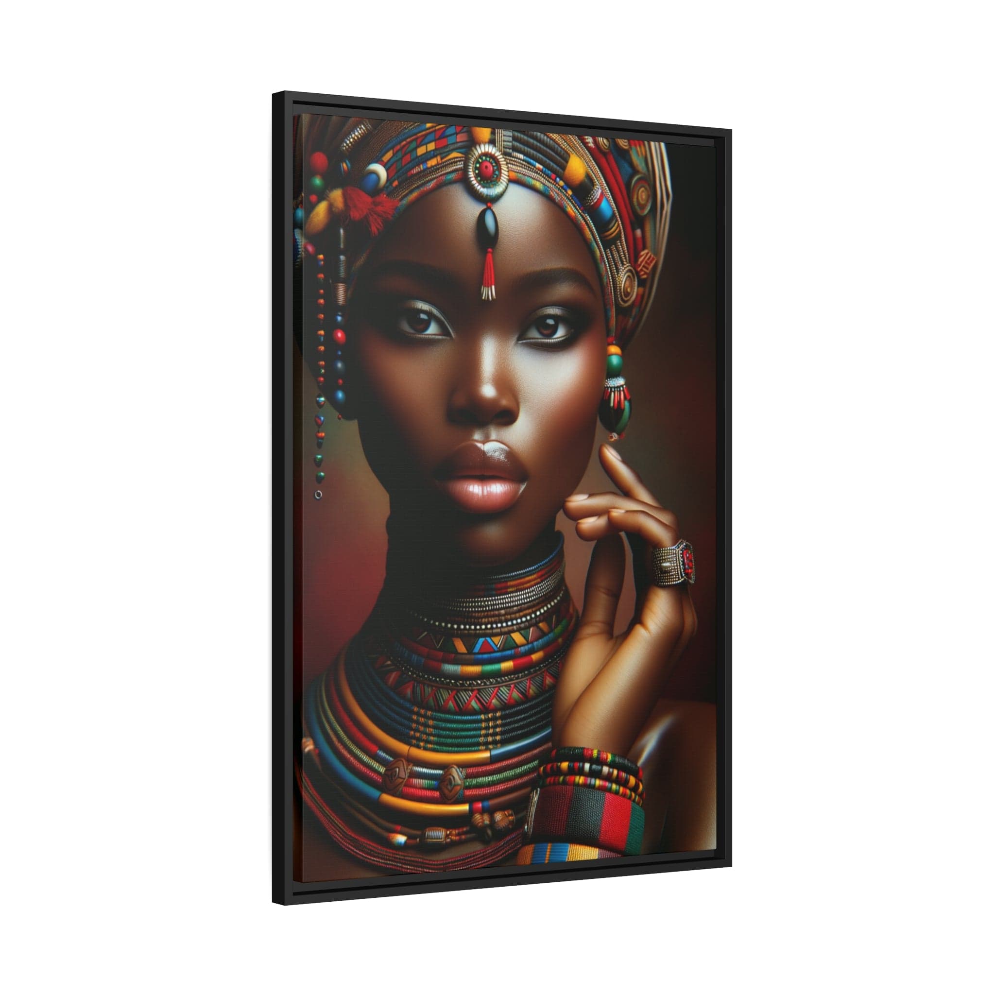 Printify Canvas Tableau "Femmes africaines : un tableau vibrant de force, beauté et résilience"