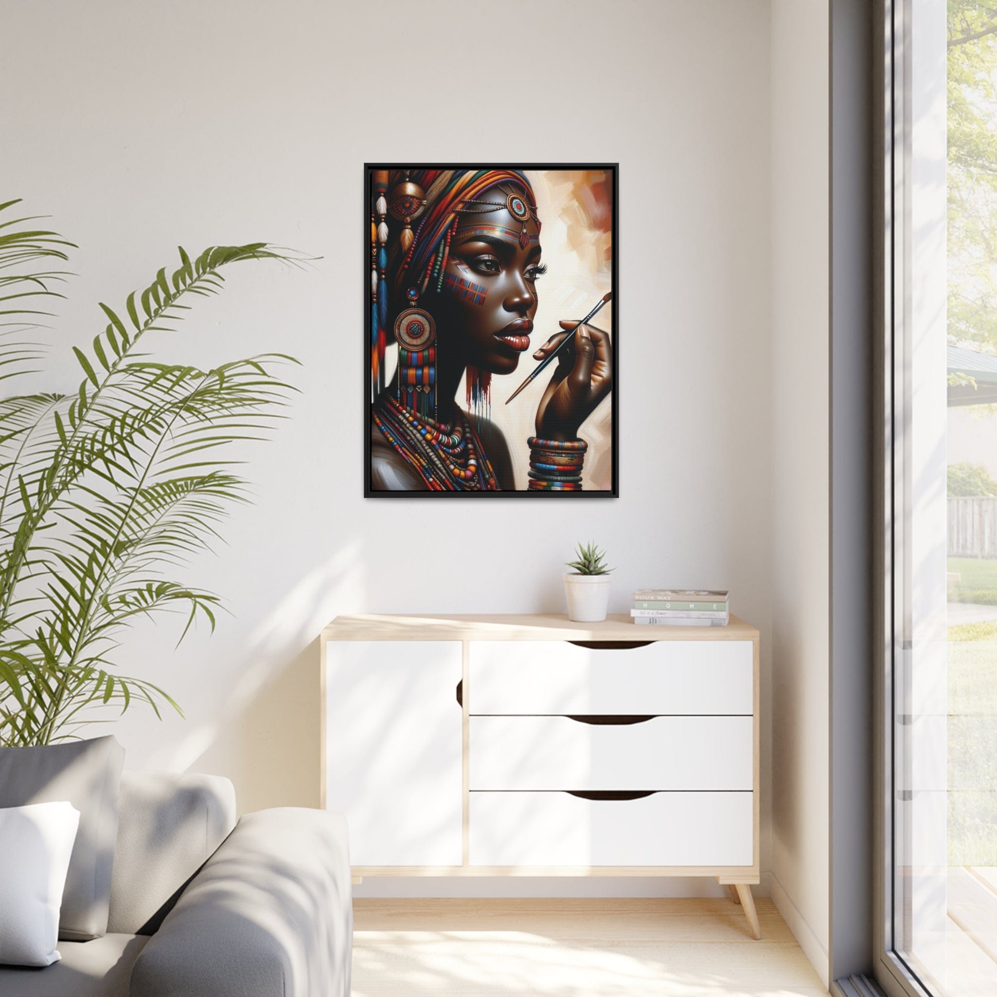 Printify Canvas Tableau "La beauté et la puissance des femmes africaines"