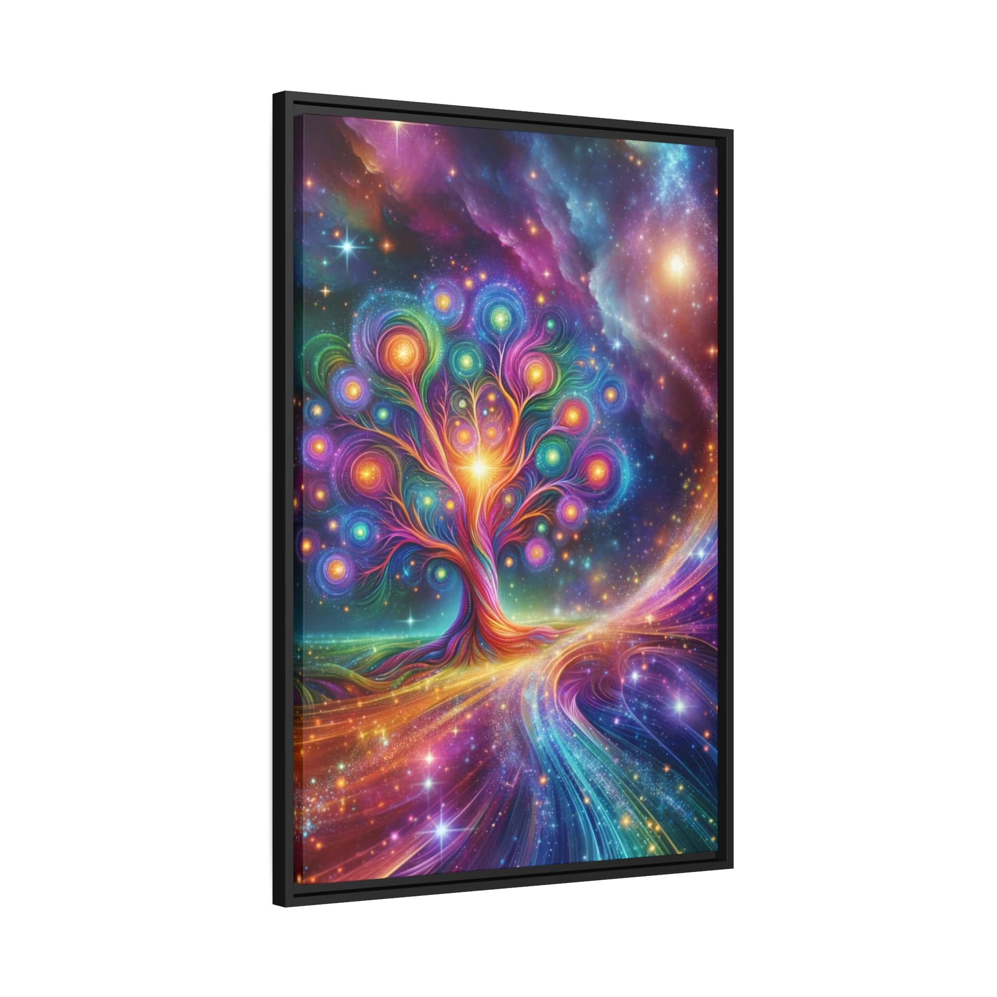 Printify Canvas Tableau Arbre De Vie Univers Riche