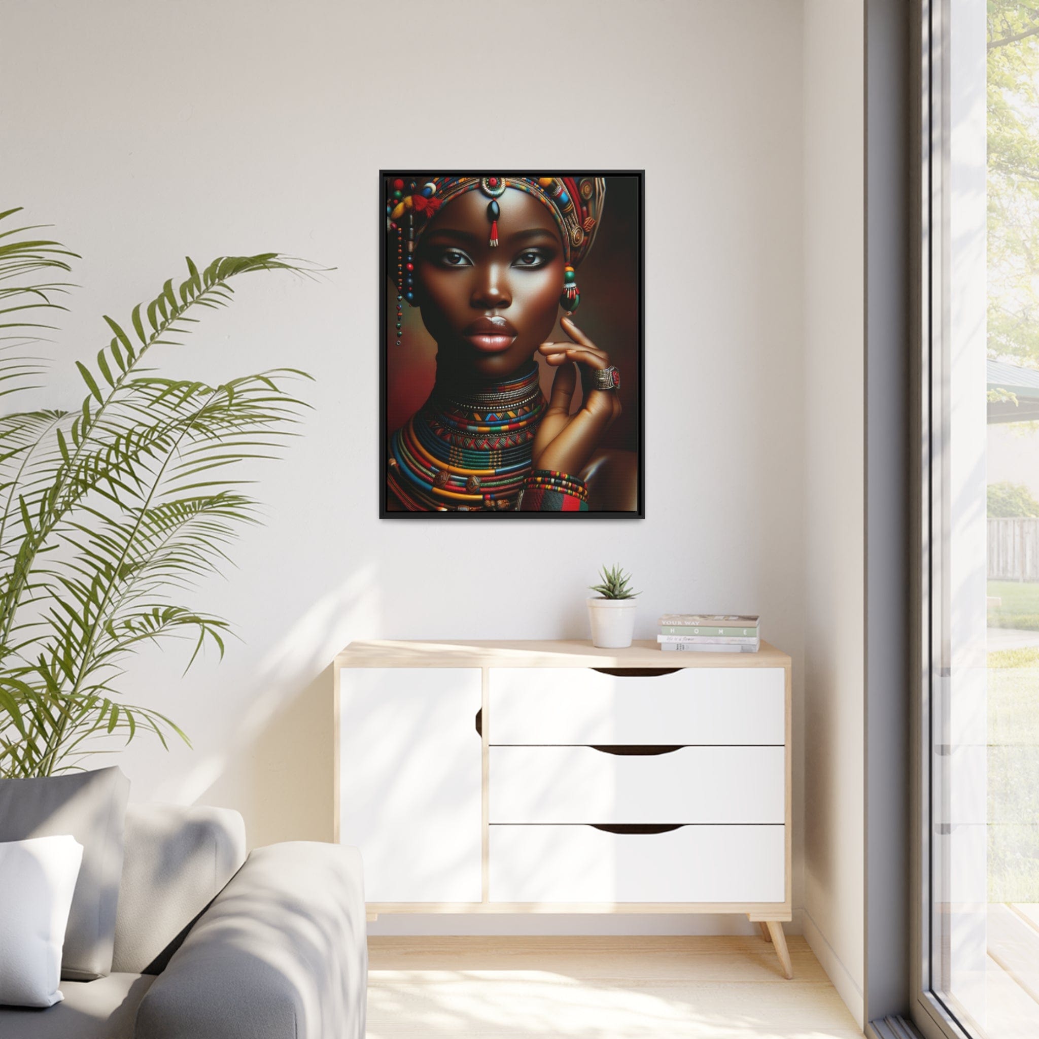 Printify Canvas Tableau "Femmes africaines : un tableau vibrant de force, beauté et résilience"