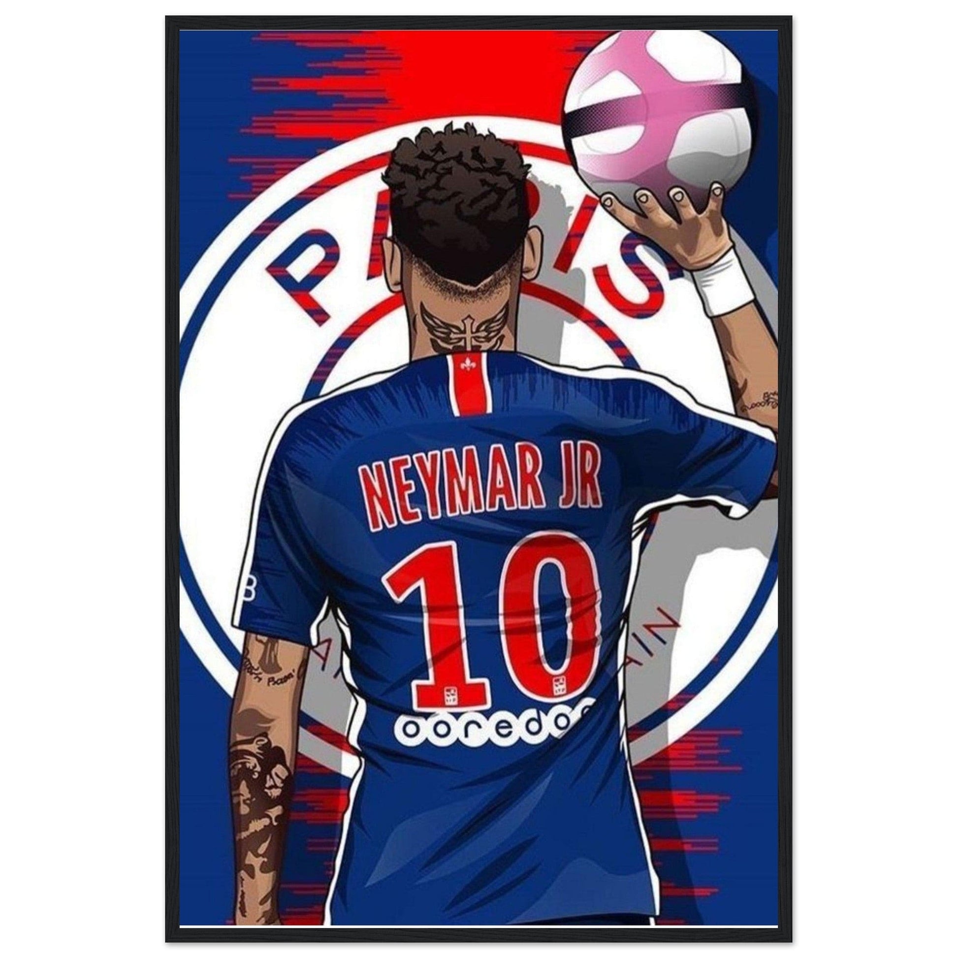 Tableau Football Neymar - Canvanation