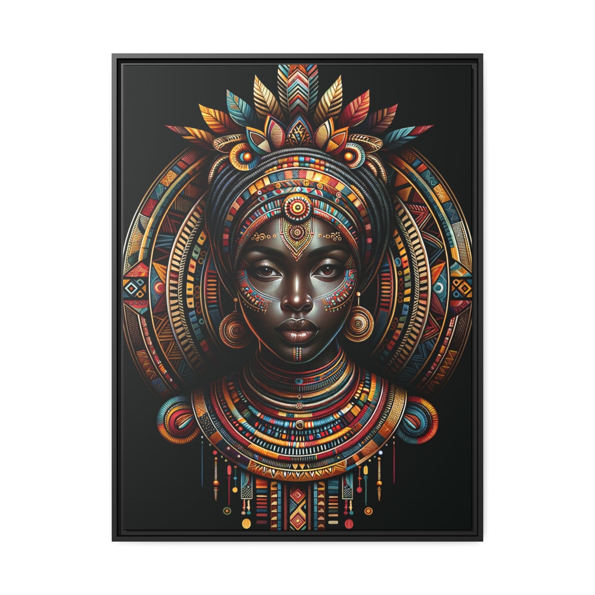 Printify Canvas 76.20 Cm" x 101.60 Cm" (Vertical) Tableau "Élégance africaine: la force et la beauté des femmes"