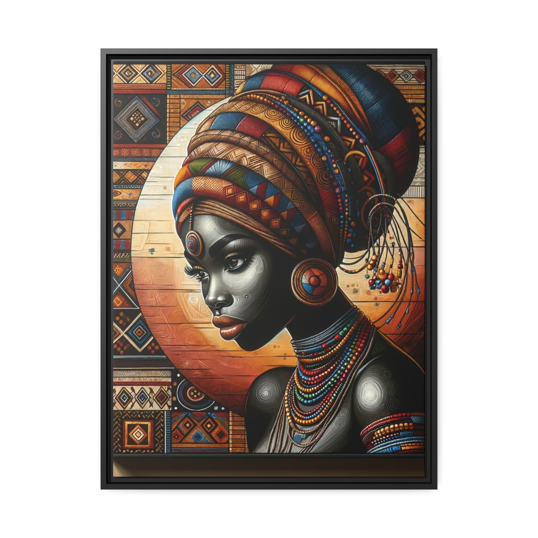 Printify Canvas 61.00 Cm" x 81.30 Cm" (Vertical) Tableau "Les femmes africaines : une symphonie de grâce, de force et de résilience"