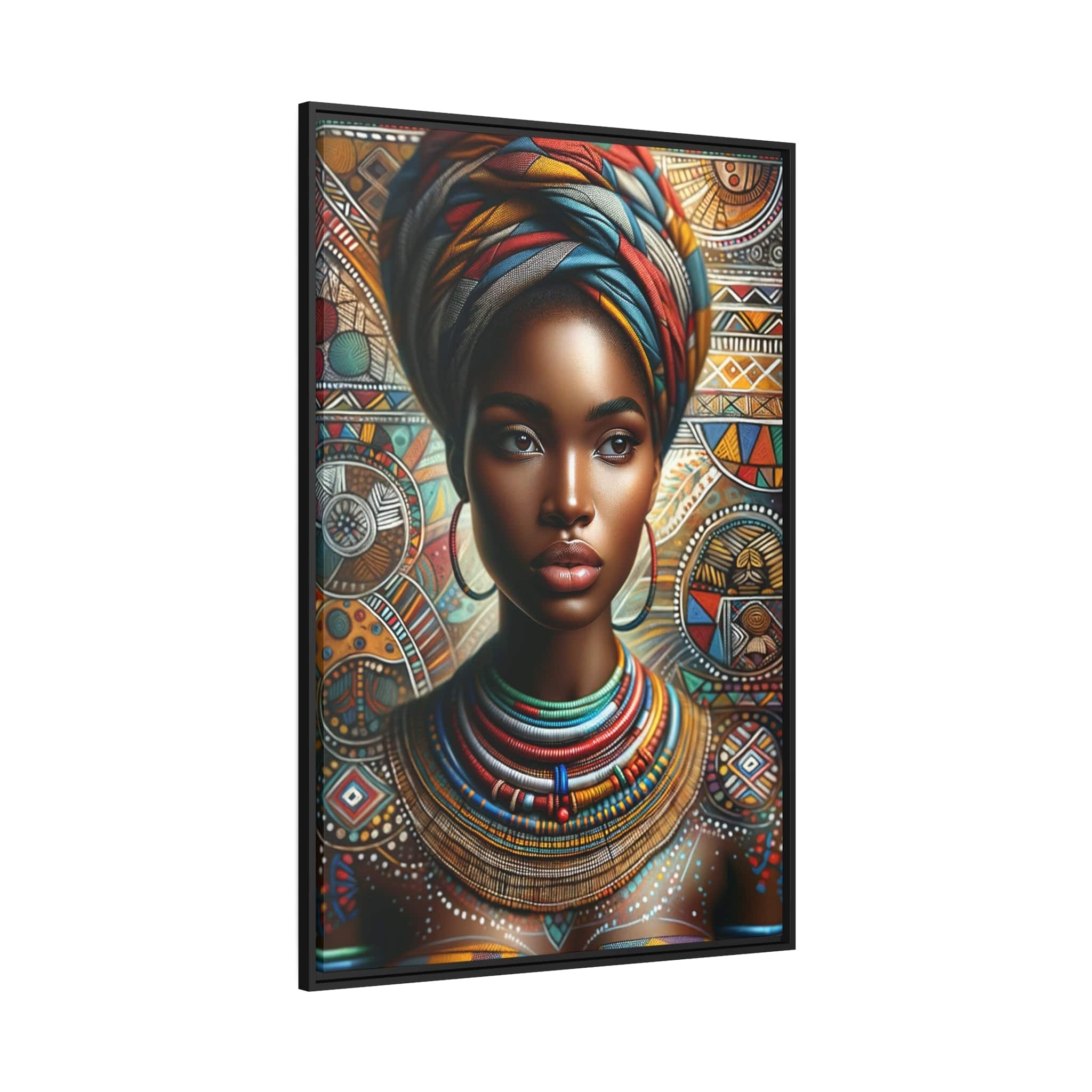 Printify Canvas Tableau "L'éclat de la féminité africaine"