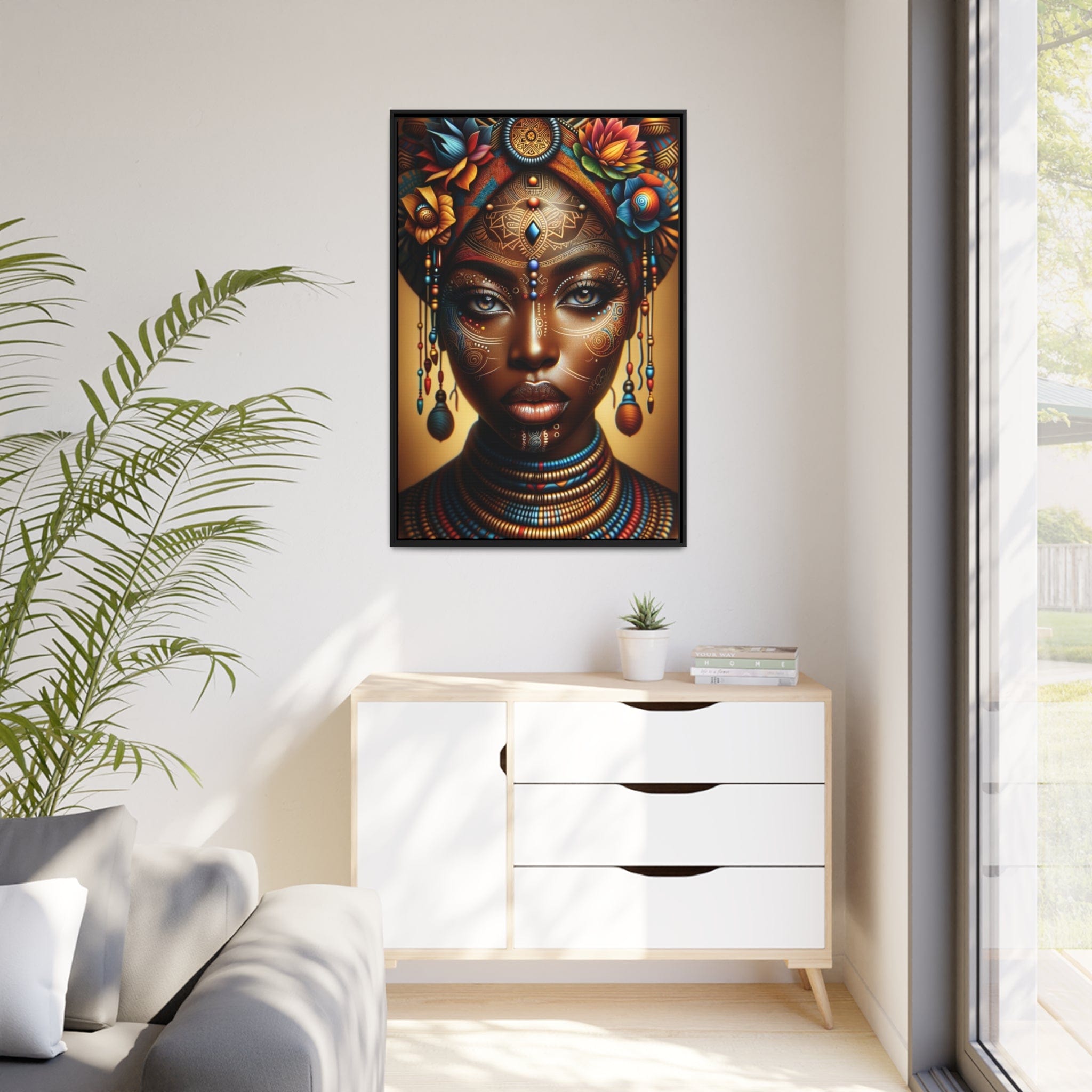 Tableau La beauté intemporelle de la femme africaine Canvanation