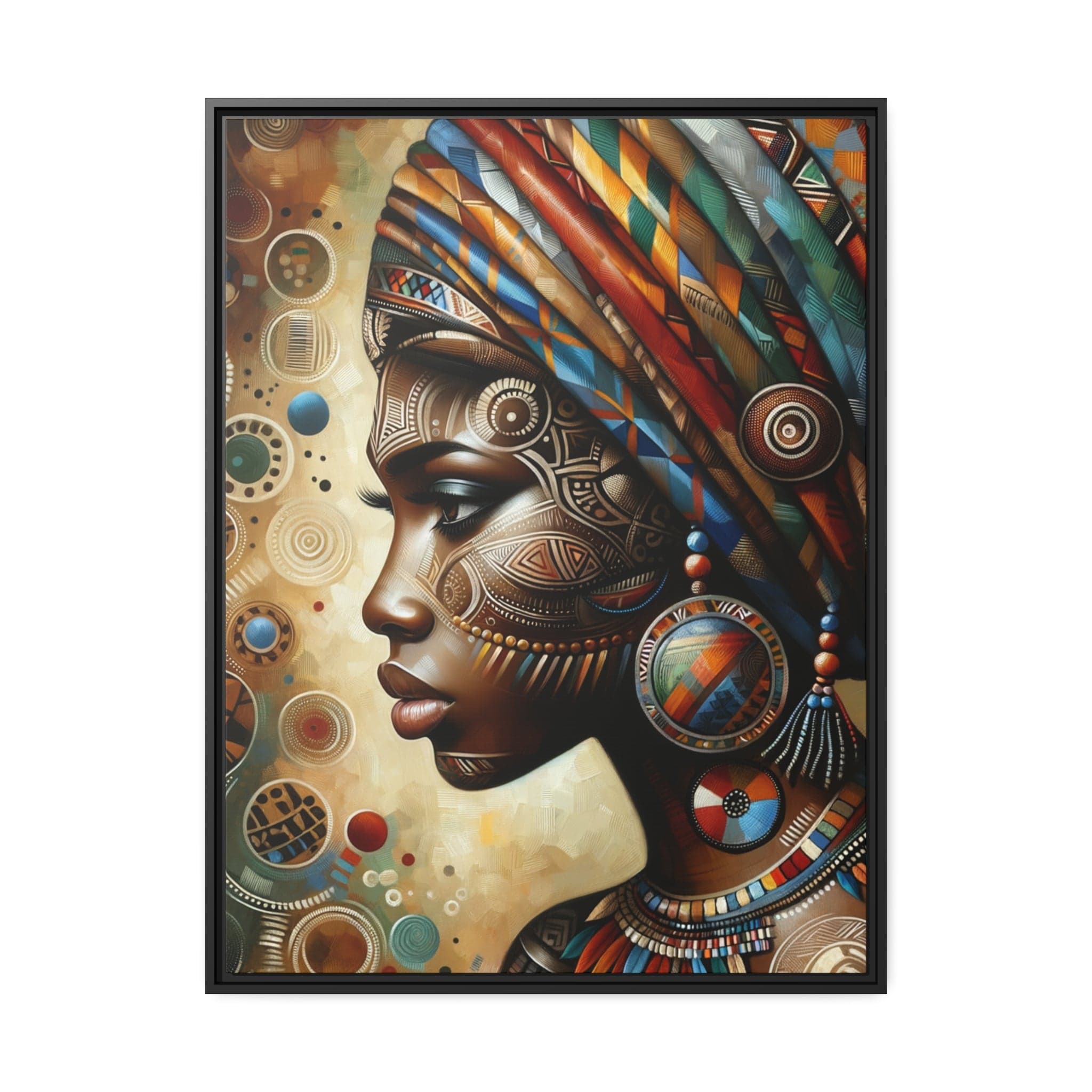 Printify Canvas 76.20 Cm" x 101.60 Cm" (Vertical) Tableau "La beauté, la grâce et la force des femmes africaines"