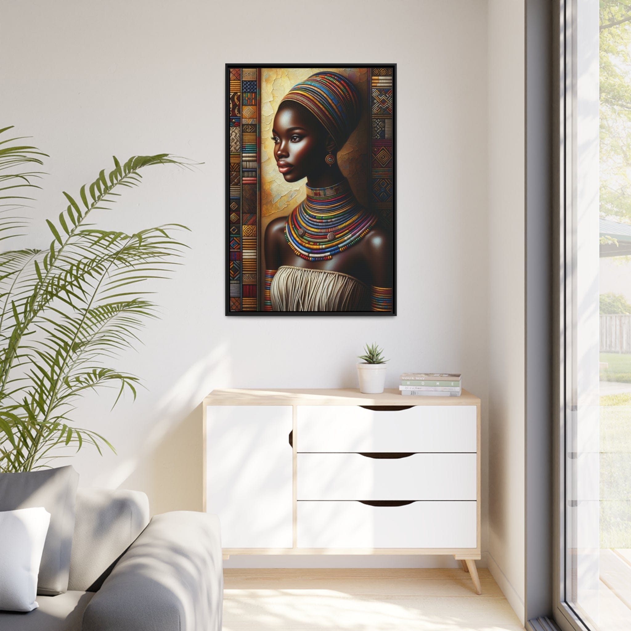 Printify Canvas Tableau "La beauté et la puissance des femmes africaines"