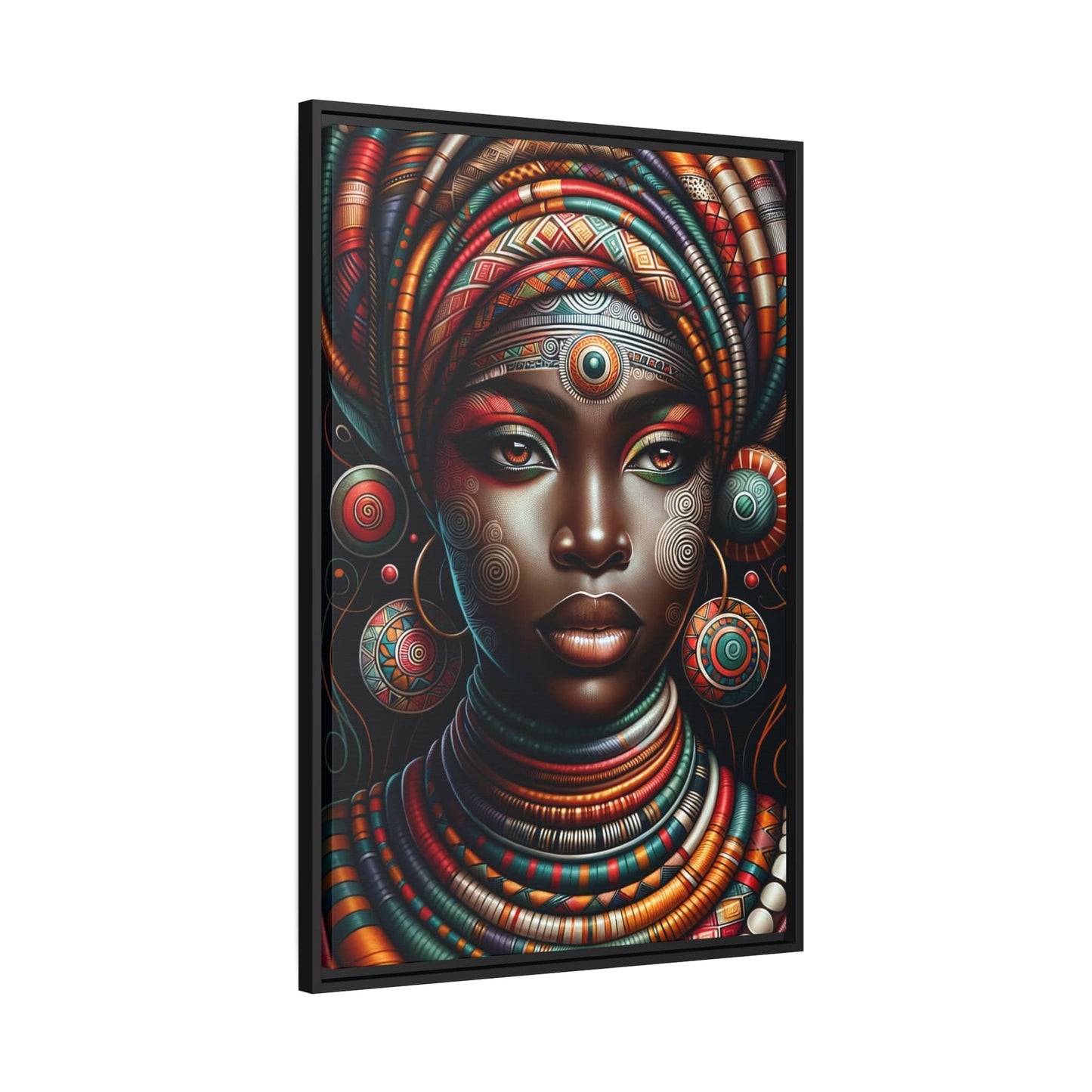 Tableau "Femmes africaines : Une symphonie de couleurs et de cultures" Canvanation