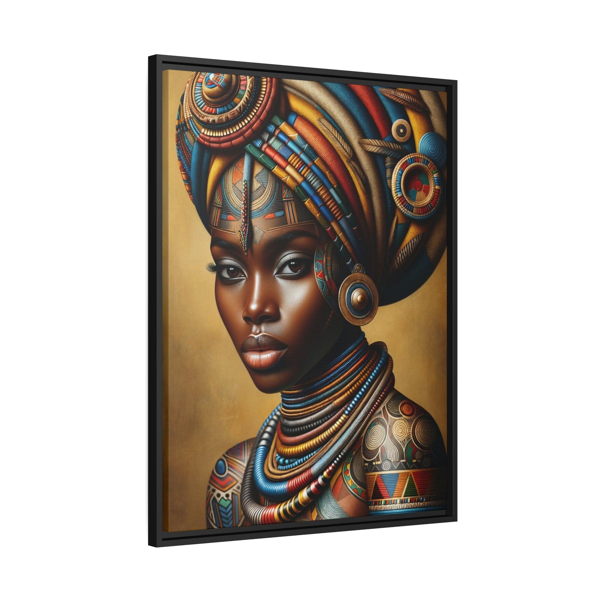 Tableau "Femmes africaines : L'essence de la beauté et de la résilience." Canvanation