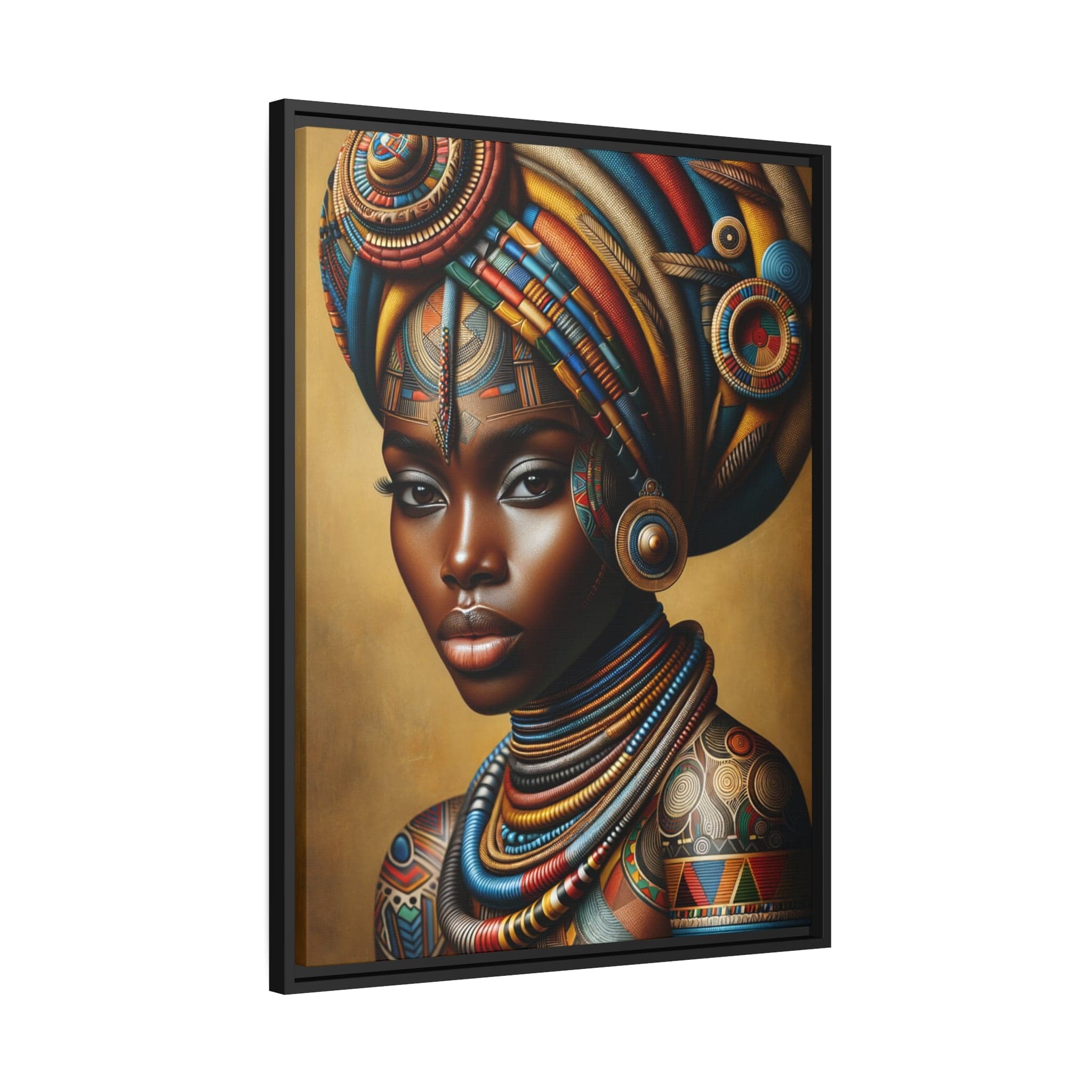 Printify Canvas Tableau "Femmes africaines : L'essence de la beauté et de la résilience."