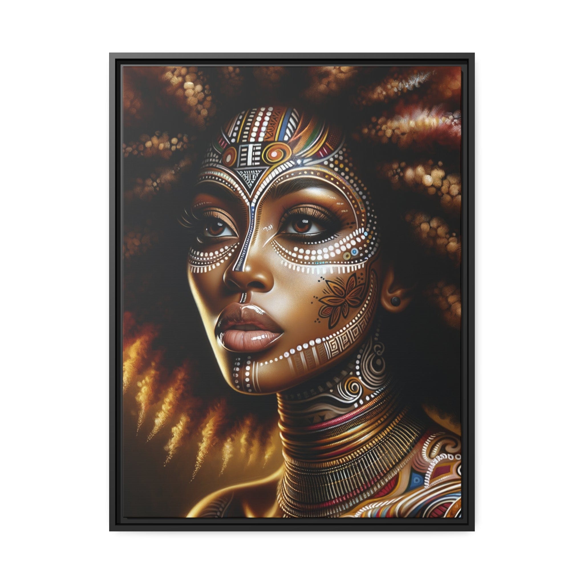 Printify Canvas 61.00 Cm" x 81.30 Cm" (Vertical) Tableau "La beauté et la force de la femme africaine"