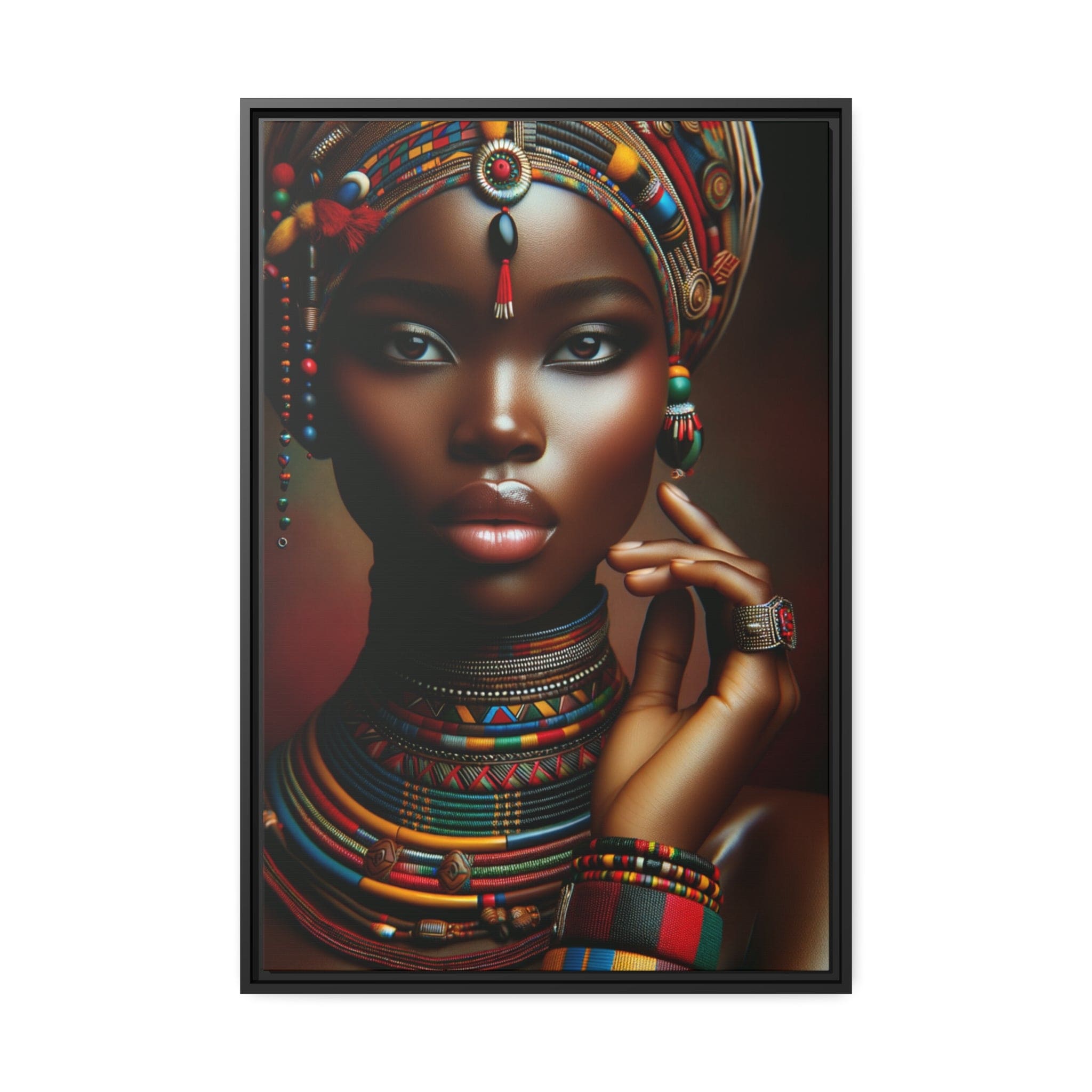 Printify Canvas 61.00 Cm″ x 91.40 Cm″ (Vertical) Tableau "Femmes africaines : un tableau vibrant de force, beauté et résilience"