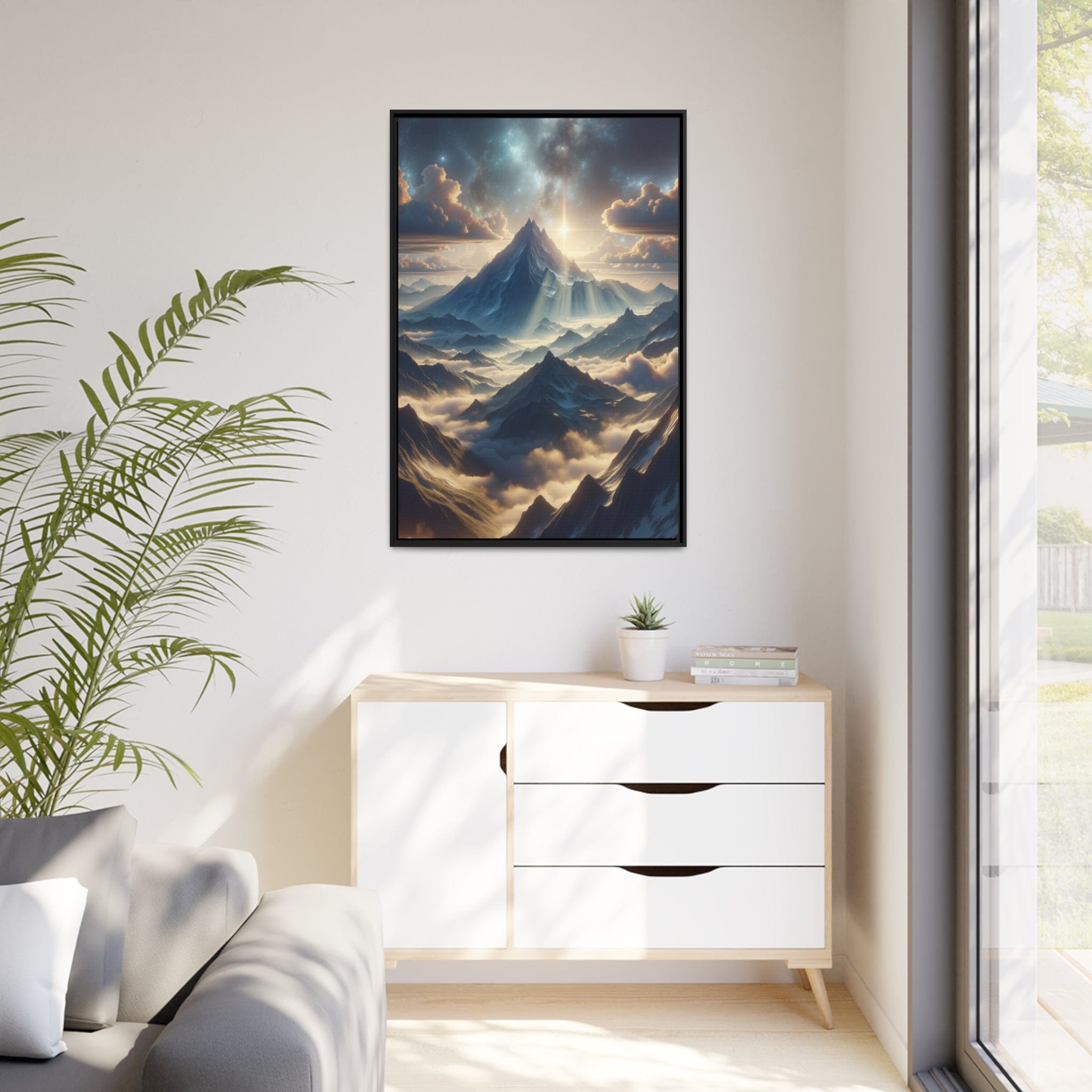 Printify Canvas Tableau "Les sommets majestueux des montagnes : une ode à la grandeur de la nature"