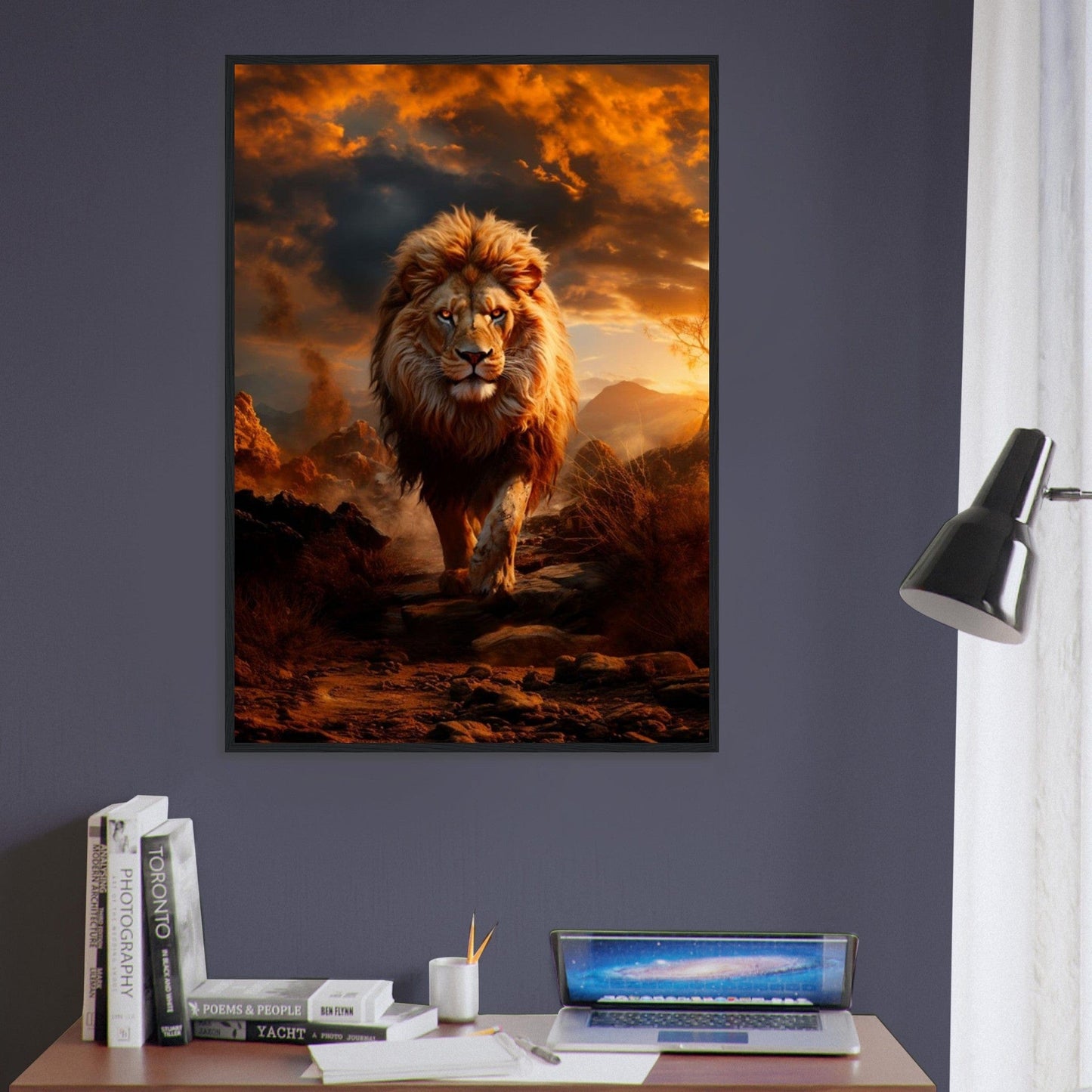 Tableau Lion Art