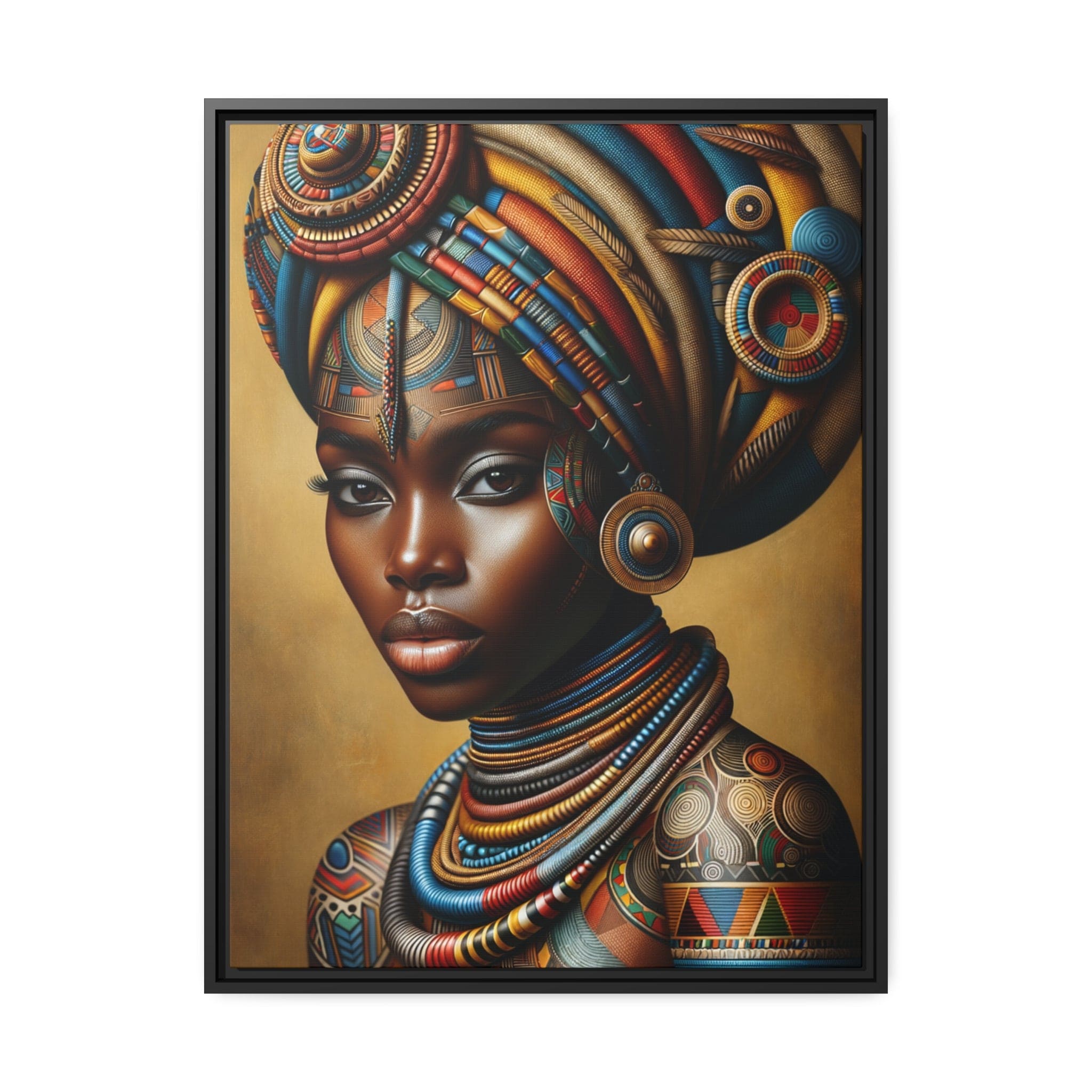 Printify Canvas 61.00 Cm" x 81.30 Cm" (Vertical) Tableau "Femmes africaines : L'essence de la beauté et de la résilience."