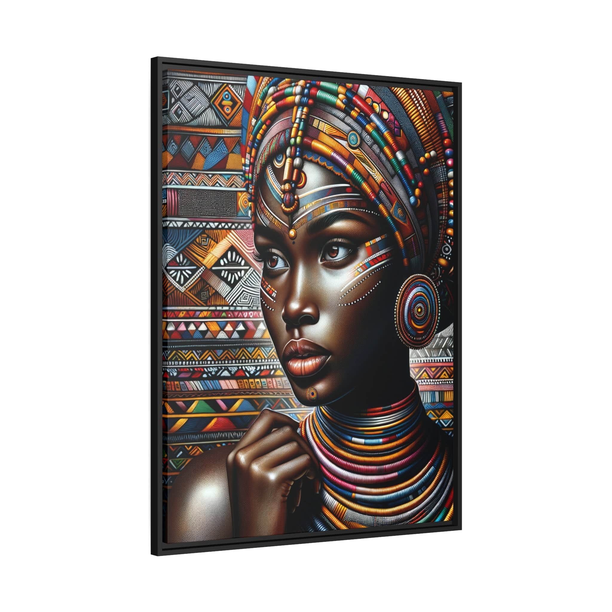 Printify Canvas Tableau "La puissance et la grâce des femmes africaines: une célébration de l'essence féminine à travers l'art"