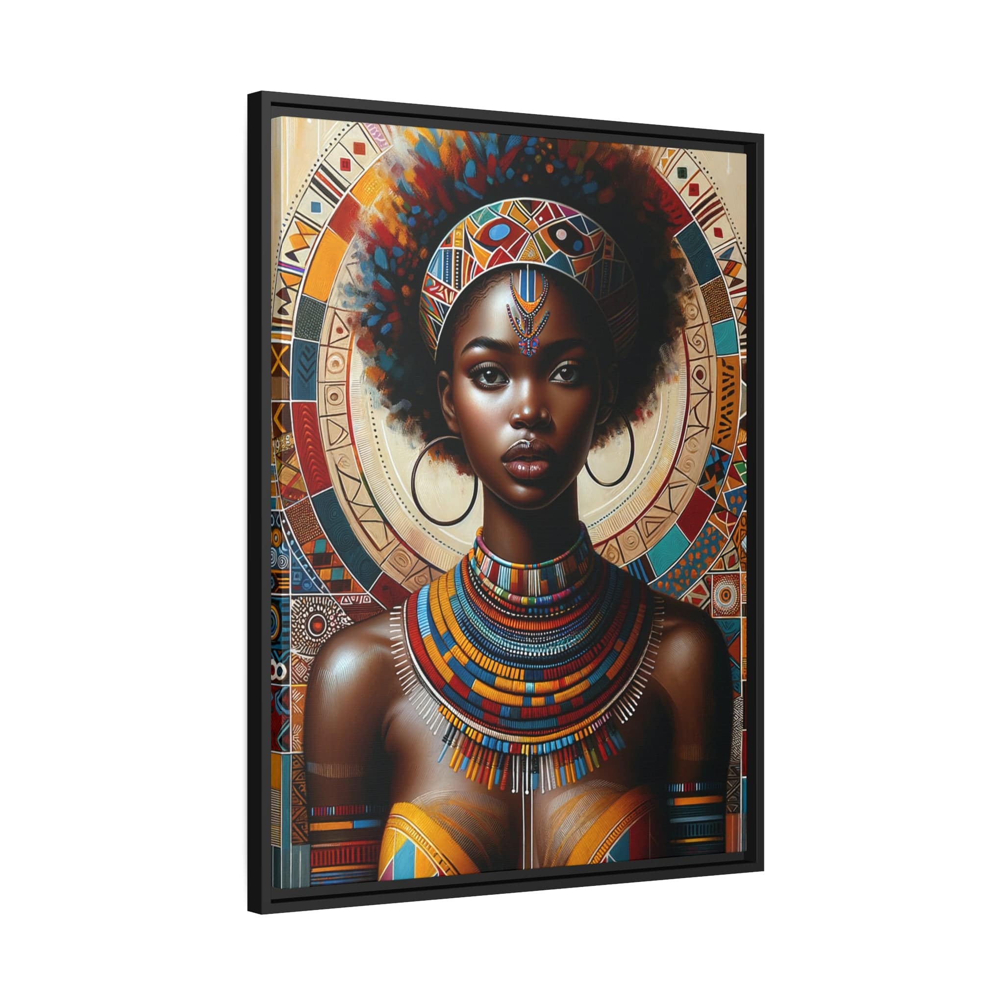 Printify Canvas Tableau "Empowering African Women: A Vibrant and Resilient Tableau"