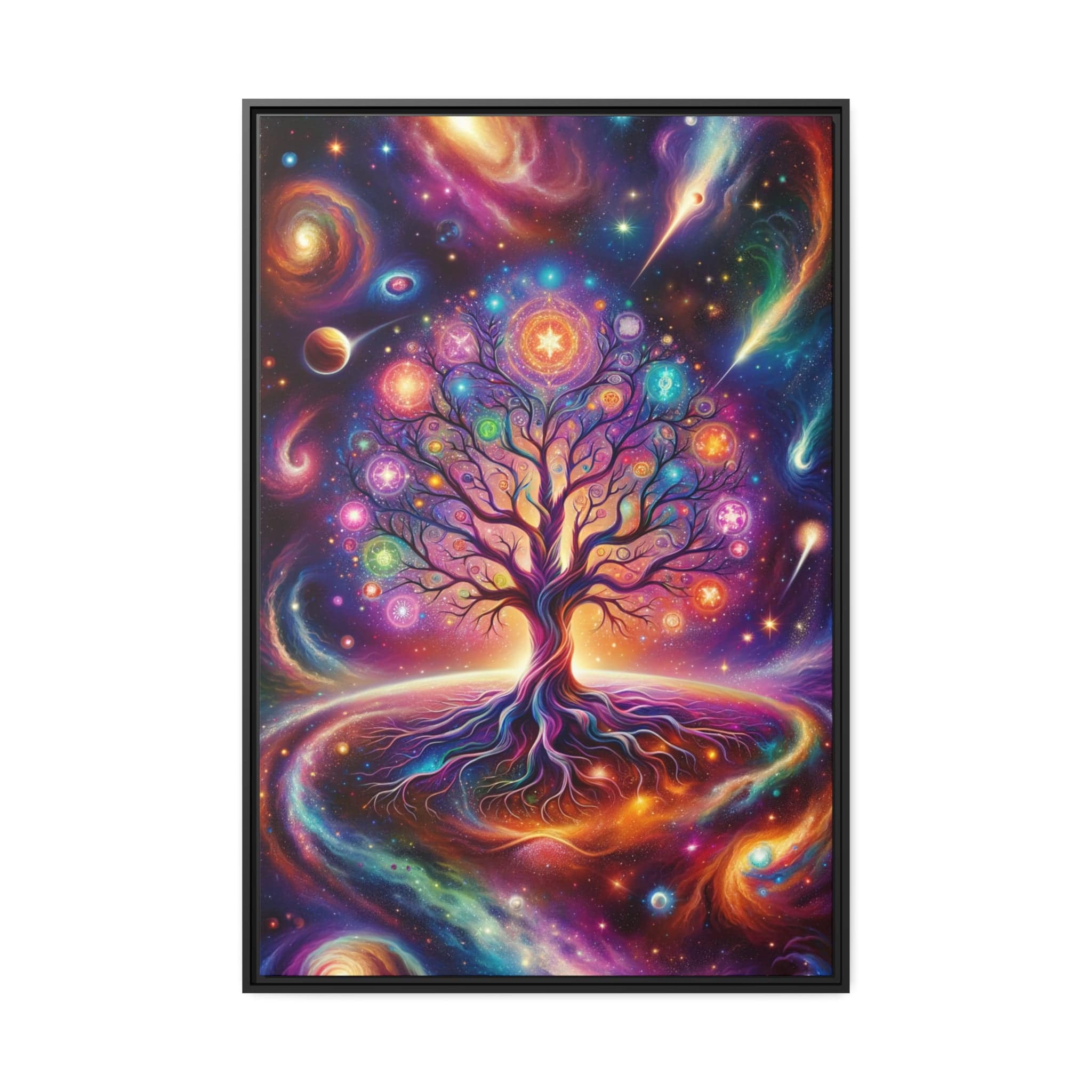 Printify Canvas 32″ x 48″ (Vertical) Tableau Arbre De Vie Univers Infini