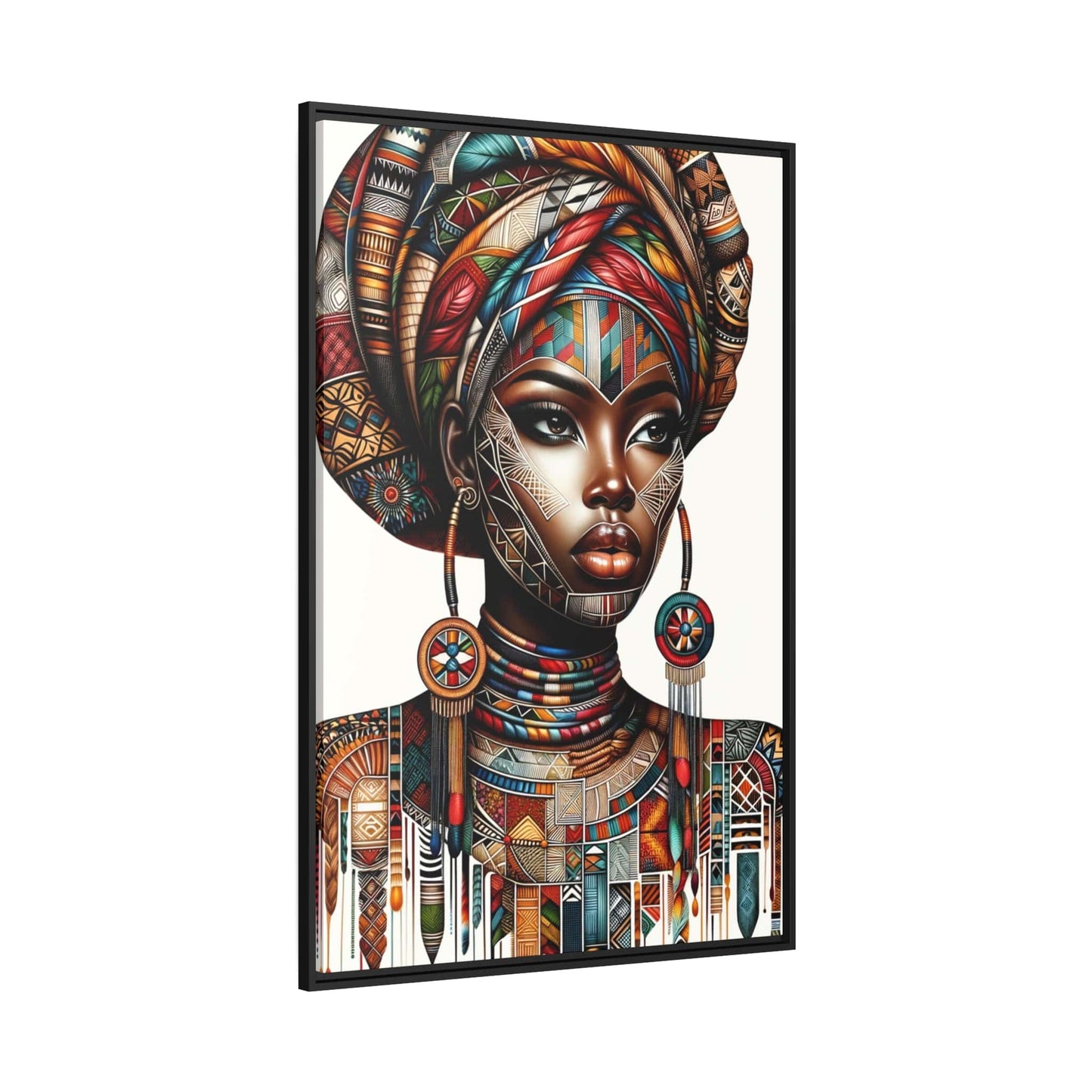 Tableau "La force, la beauté et la grâce : Tableau captivant d'une femme africaine" Canvanation