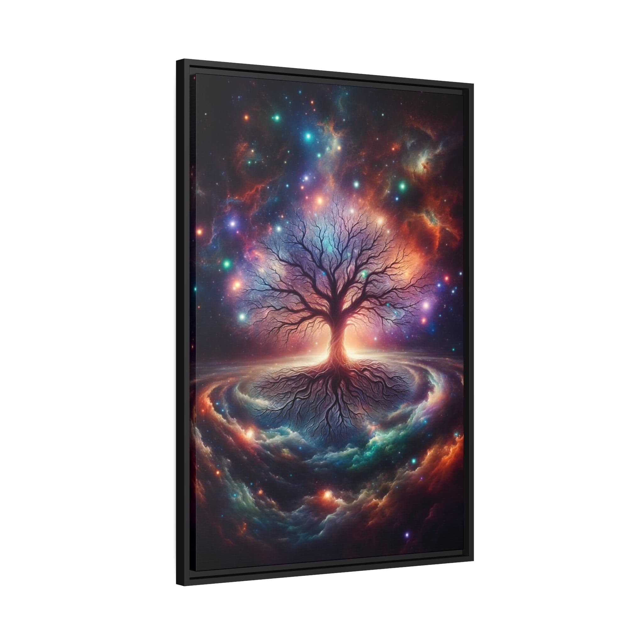 Printify Canvas Tableau Arbre De Vie La Danse Des Couleurs