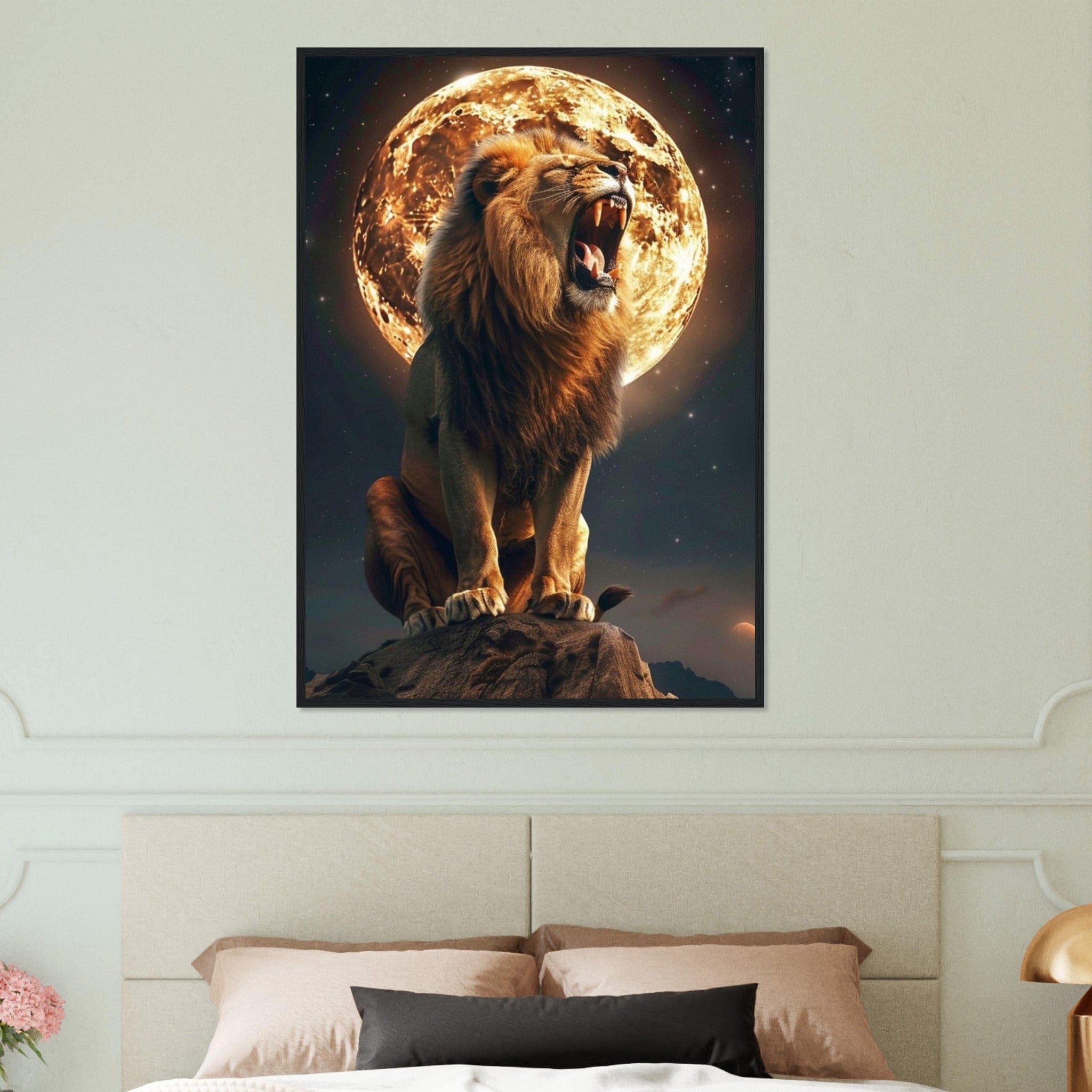 Canvanation Print Material Tableau Street Art Lion Lune