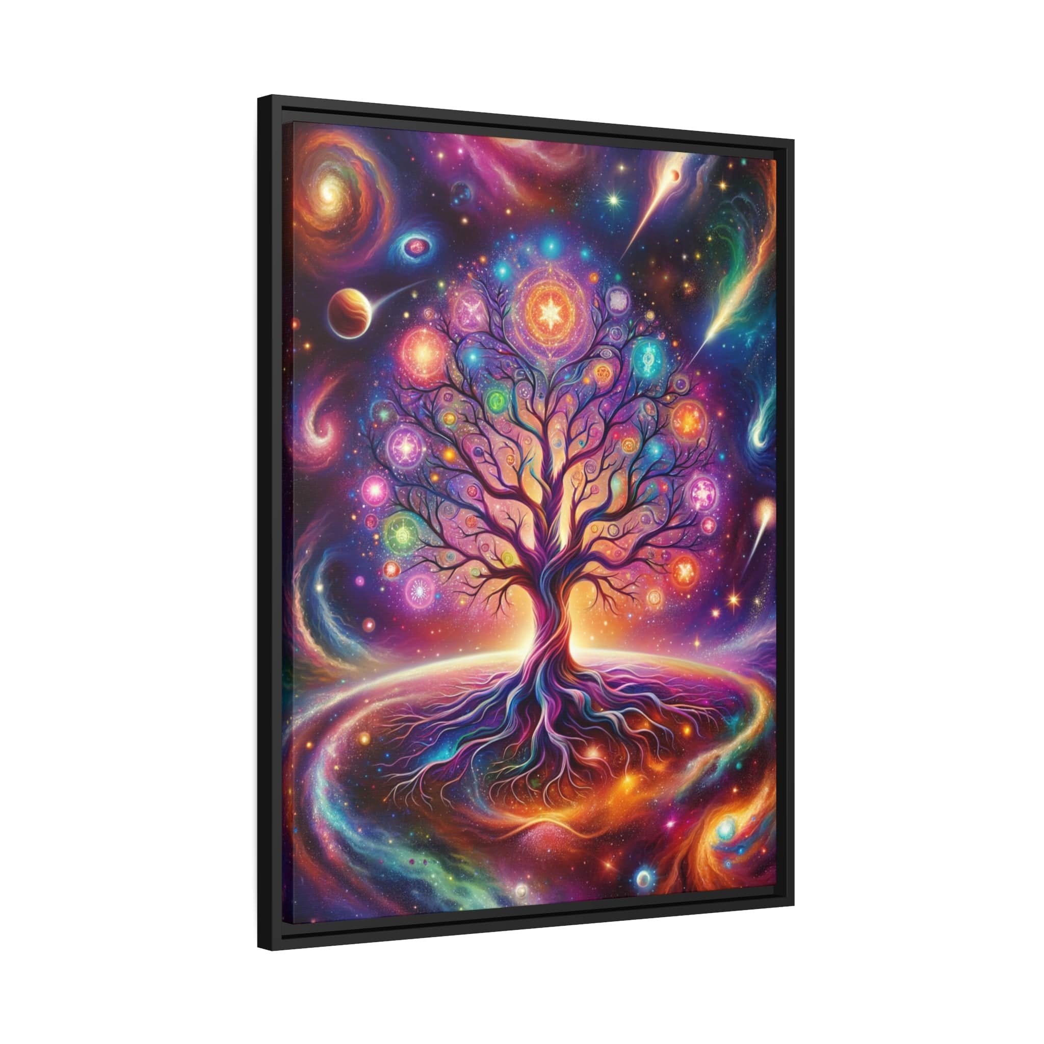 Printify Canvas Tableau Arbre De Vie Univers Infini