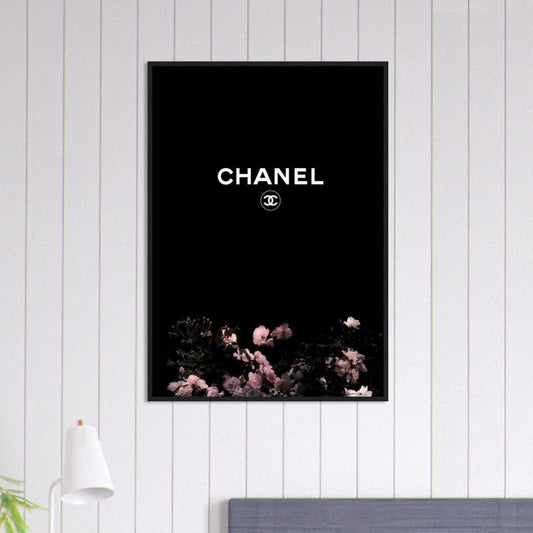 Tableau Chanel Floral Noir Canvanation