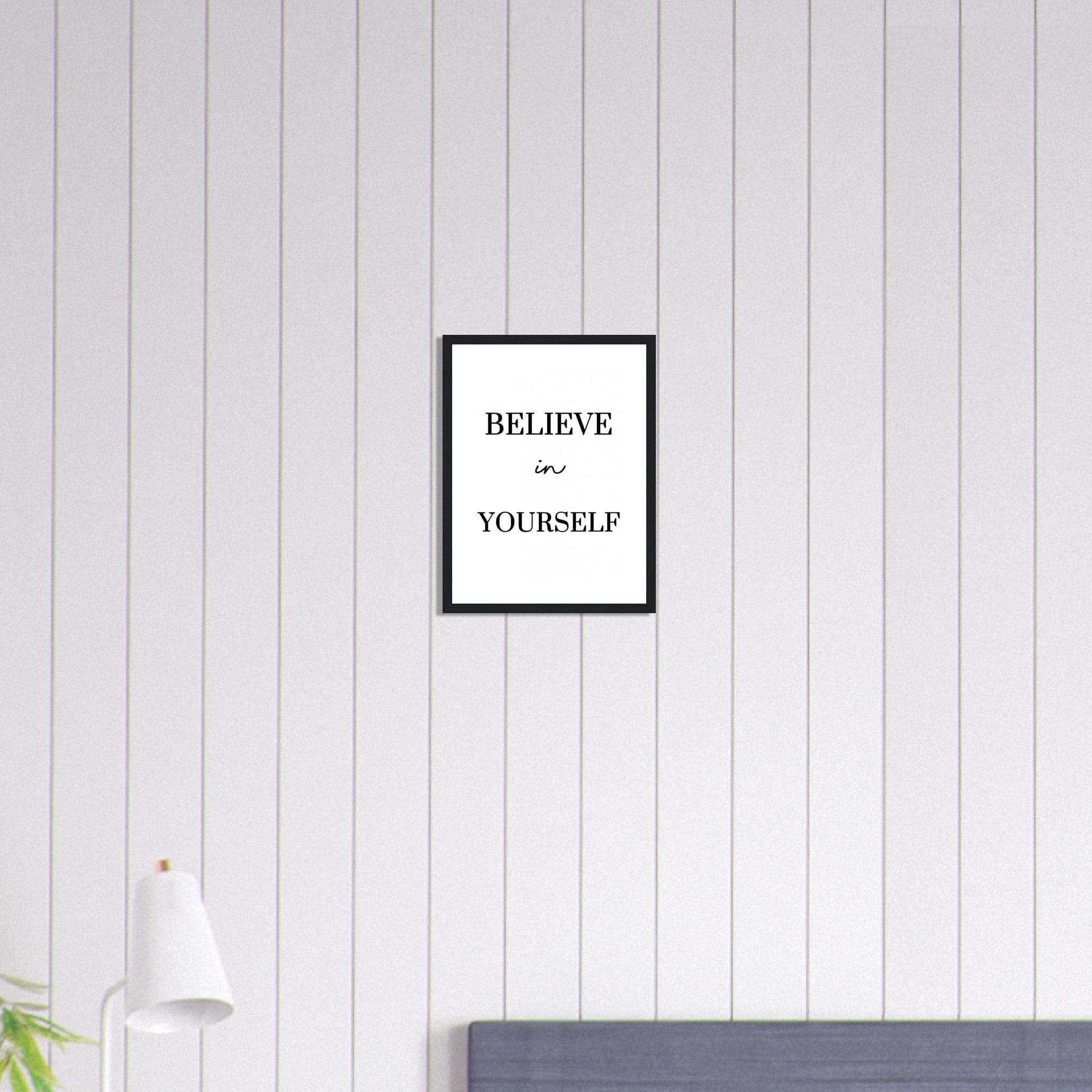 Canvanation Print Material 30x40 cm / 12x16″ Tableau Citation Motivation Crois En Toi