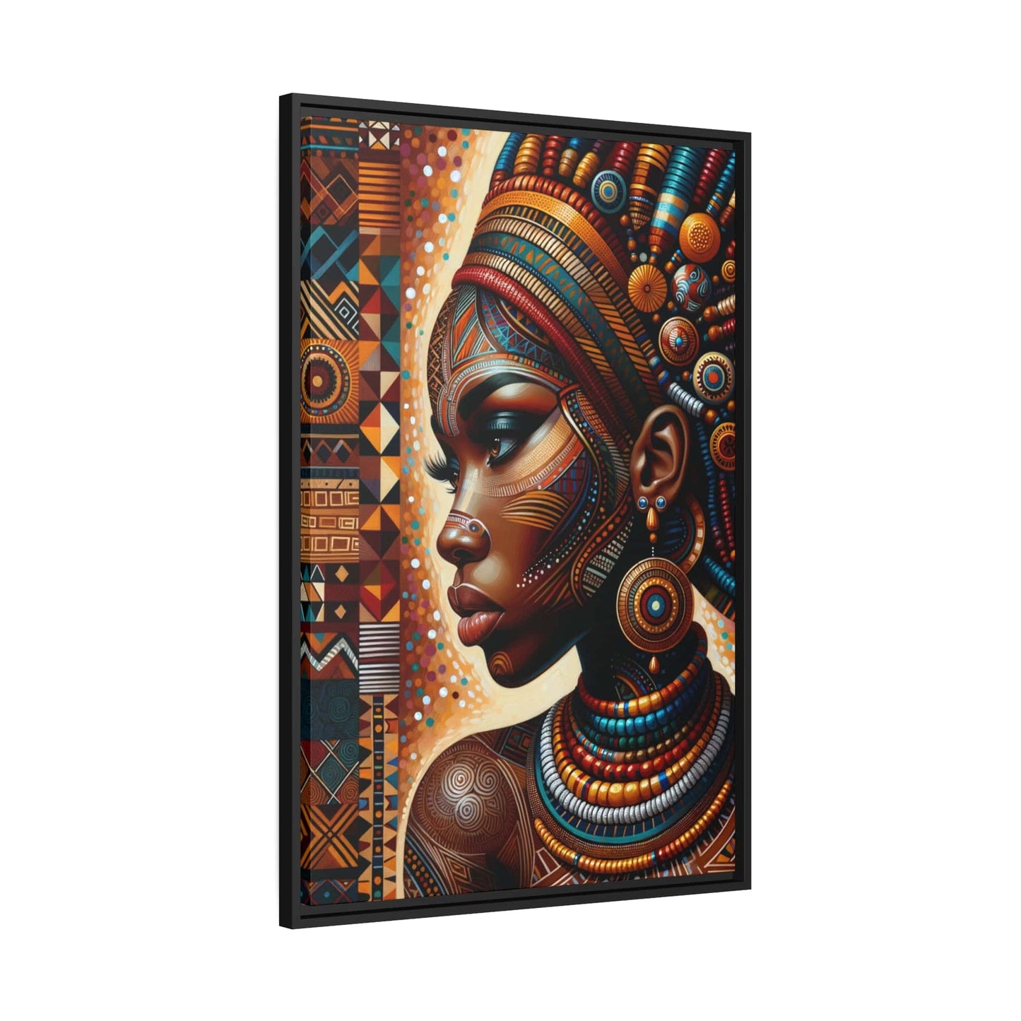 Tableau "Enchantresses africaines : célébration de la beauté et de la puissance féminine" Canvanation