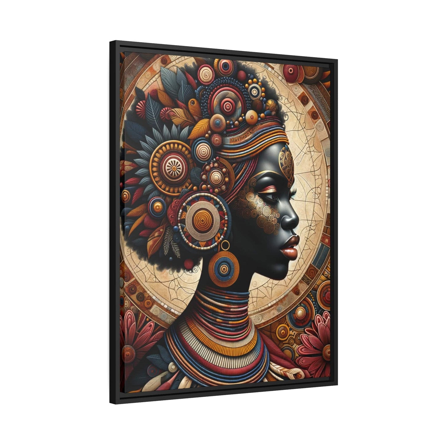 Tableau "La puissance féminine africaine : un tableau vibrant de beauté et de grâce" Canvanation