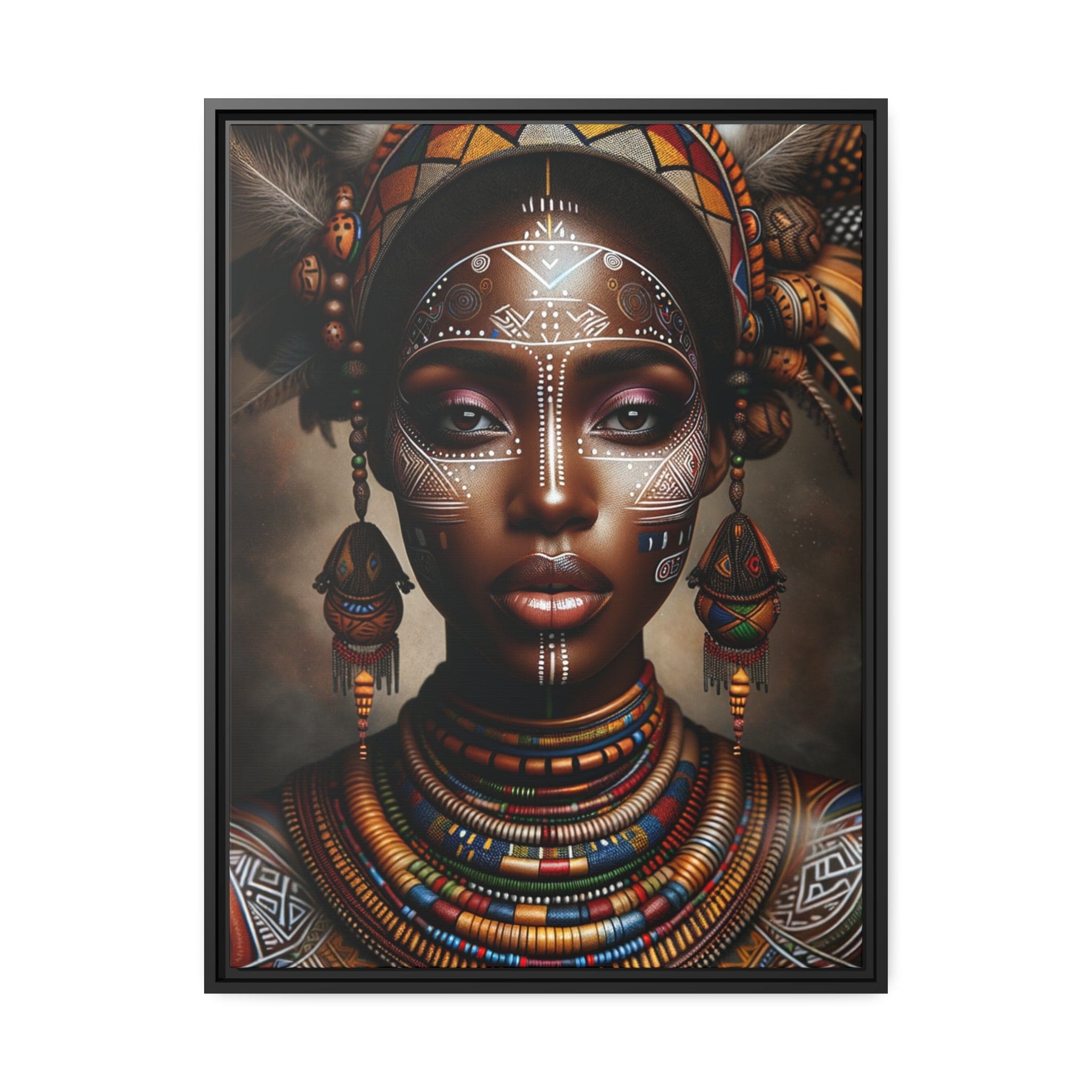 Printify Canvas 61.00 Cm" x 81.30 Cm" (Vertical) Tableau "La beauté et la résilience des femmes africaines"