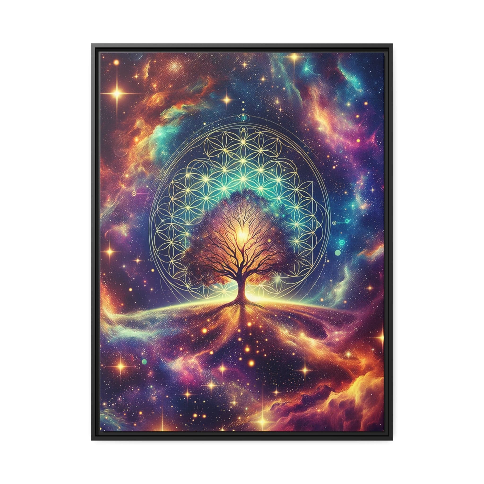 Printify Canvas 30" x 40" (Vertical) Tableau Arbre De Vie Vers Les Etoiles