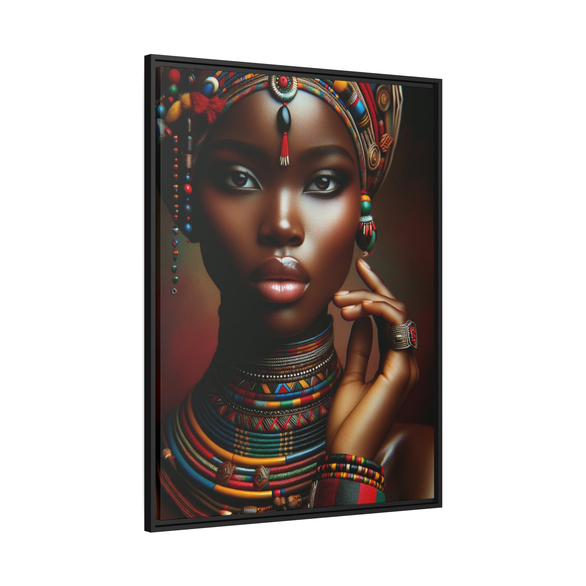 Printify Canvas Tableau "Femmes africaines : un tableau vibrant de force, beauté et résilience"