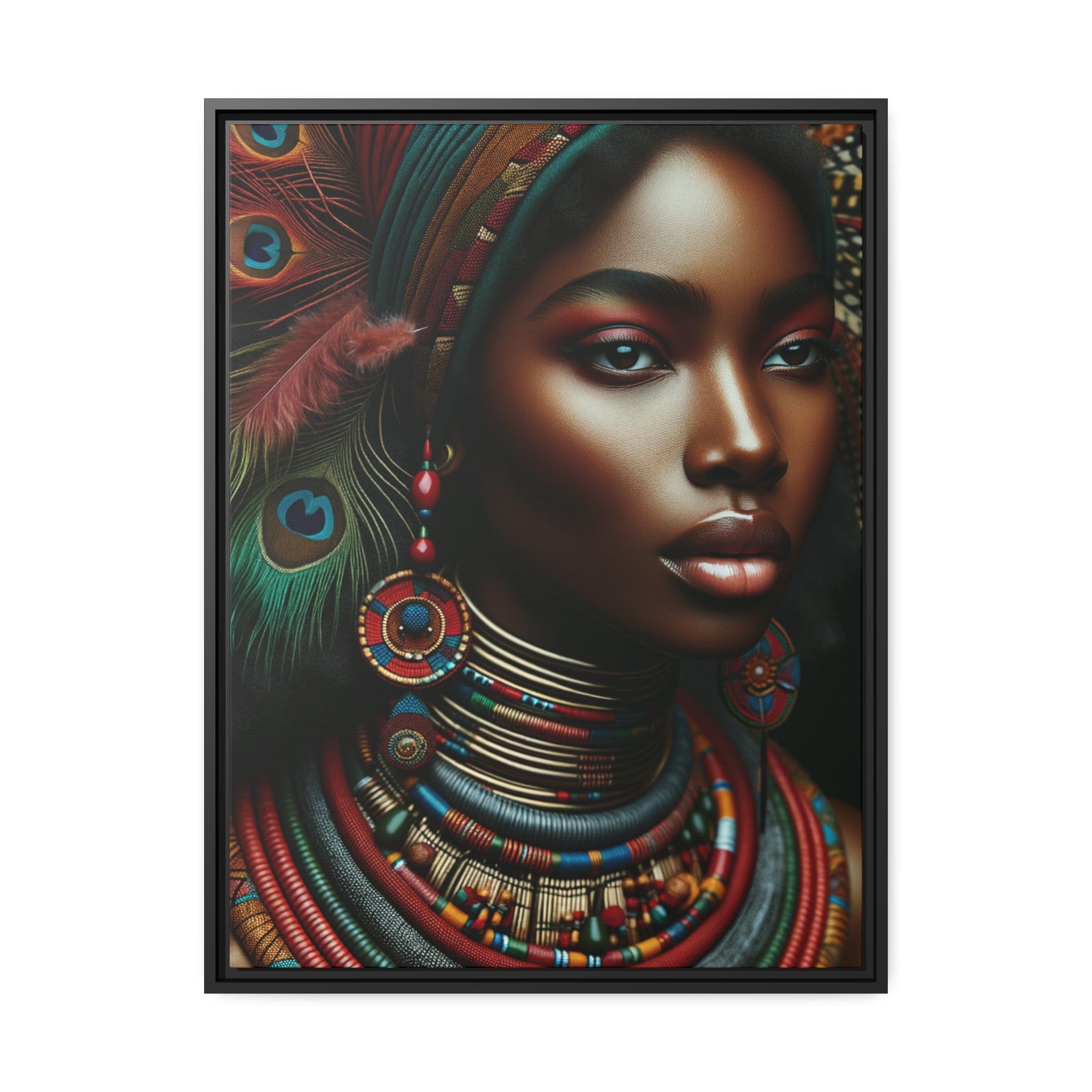 Printify Canvas 61.00 Cm" x 81.30 Cm" (Vertical) Tableau "La grâce intemporelle : portraits de femmes africaines"