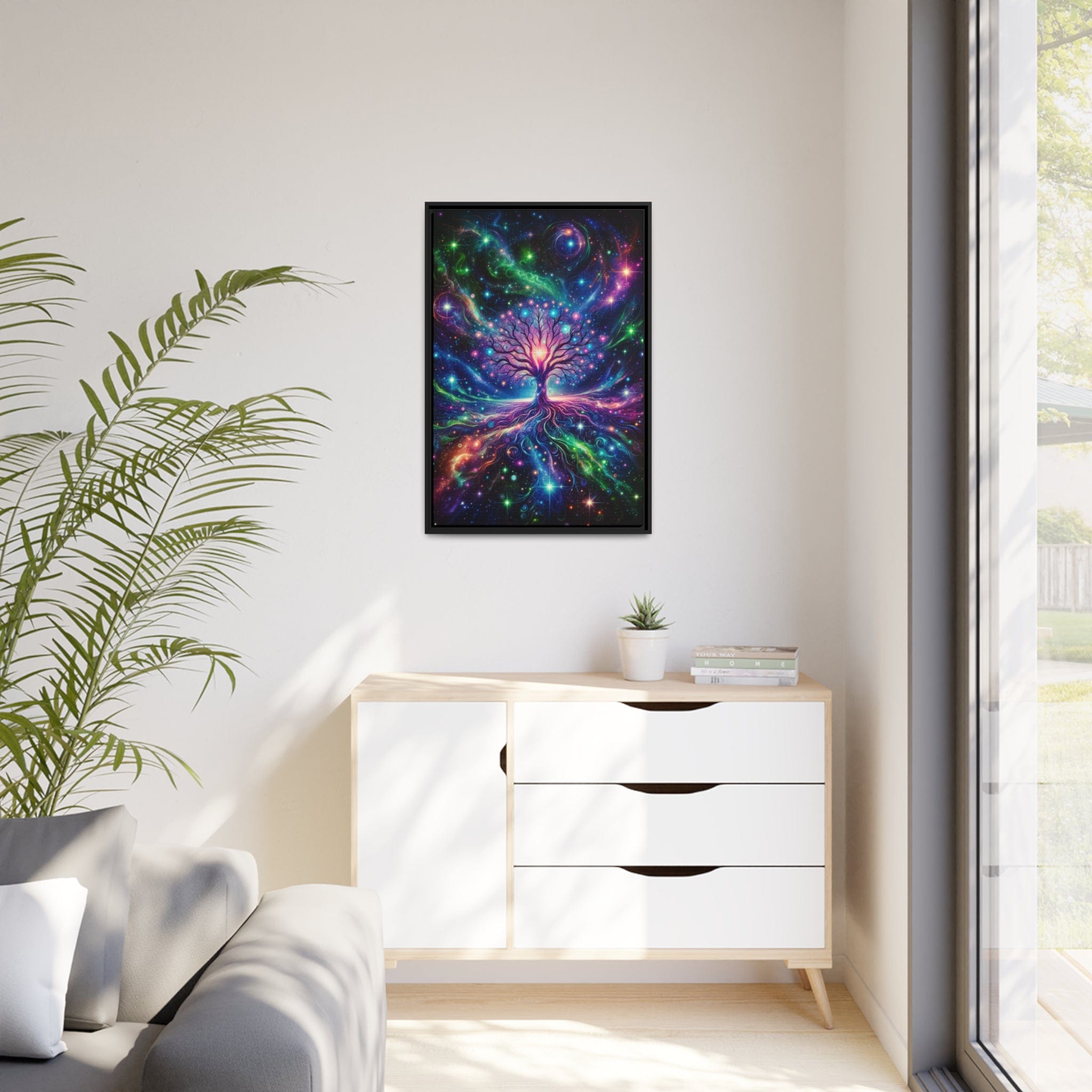 Printify Canvas Tableau Arbre De Vie L'Energie Du Cosmos