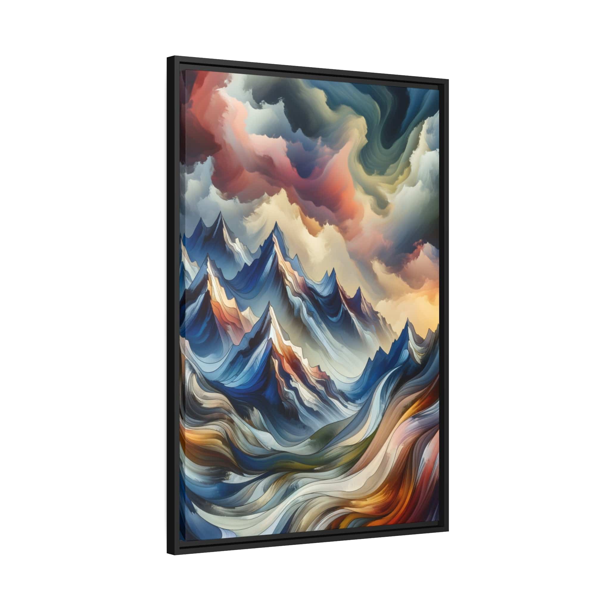 Printify Canvas Tableau "Eclats majestueux: Ode à la grandeur des montagnes"