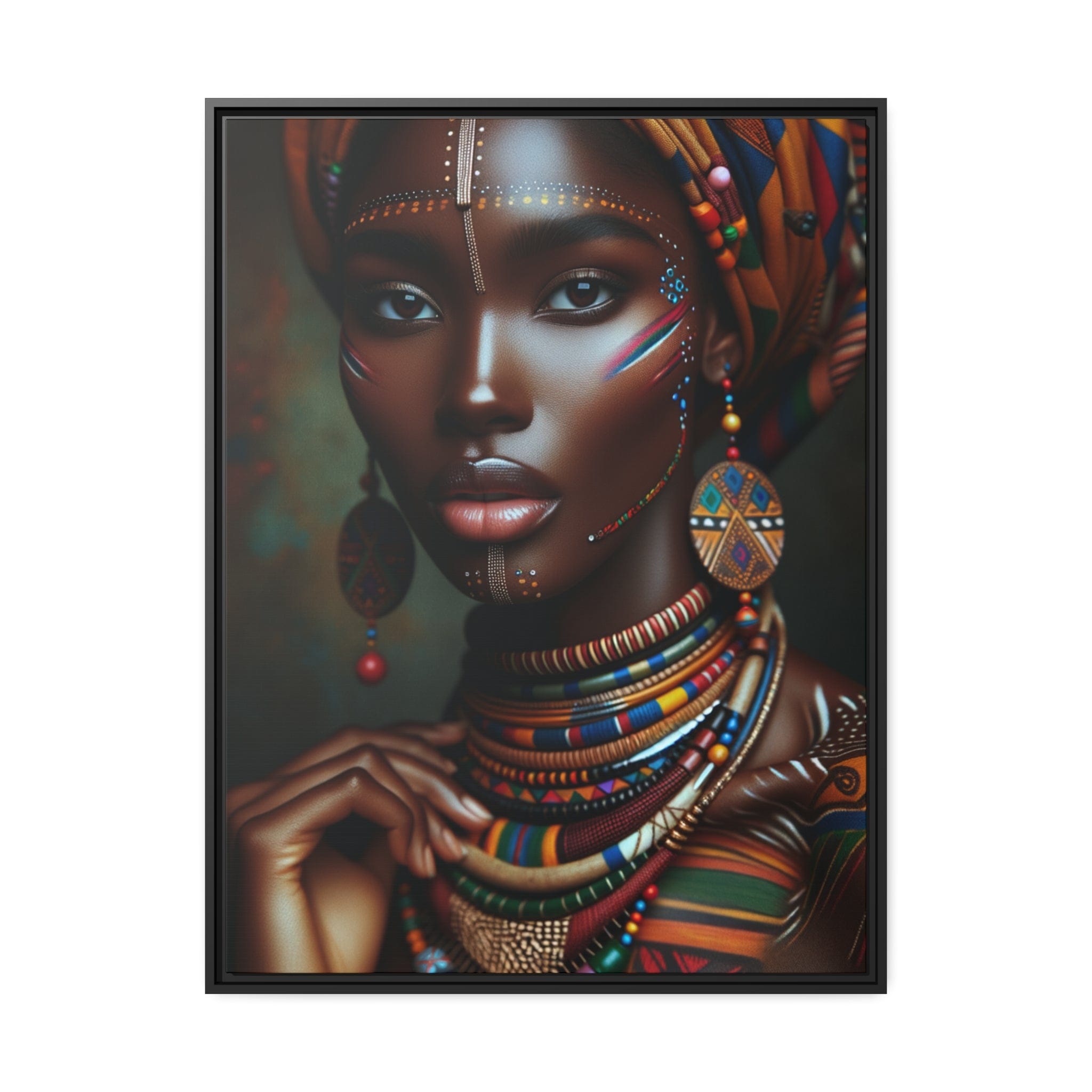 Printify Canvas 76.20 Cm" x 101.60 Cm" (Vertical) Tableau "La beauté et la grâce des femmes africaines capturées en un tableau magnifique"