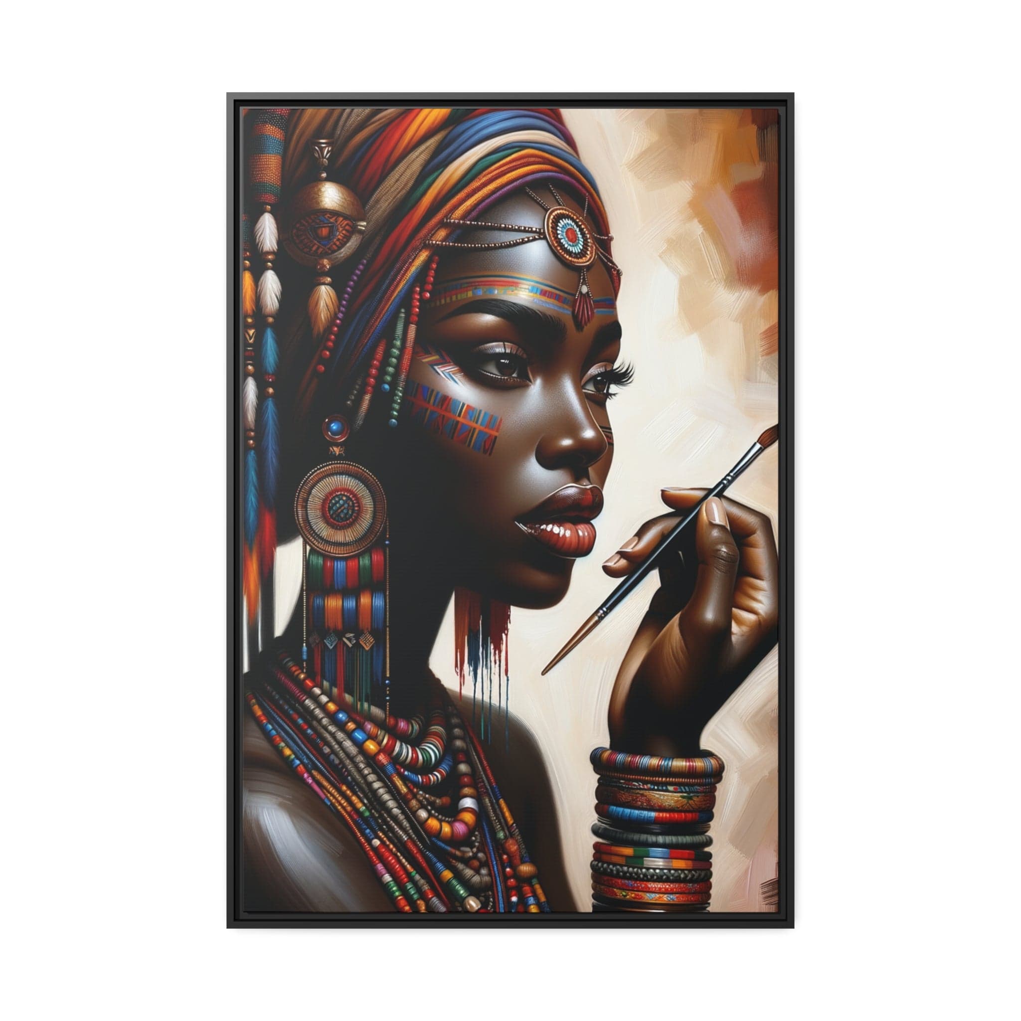 Printify Canvas 81.30 Cm″ x 121.90 Cm″ (Vertical) Tableau "La beauté et la puissance des femmes africaines"