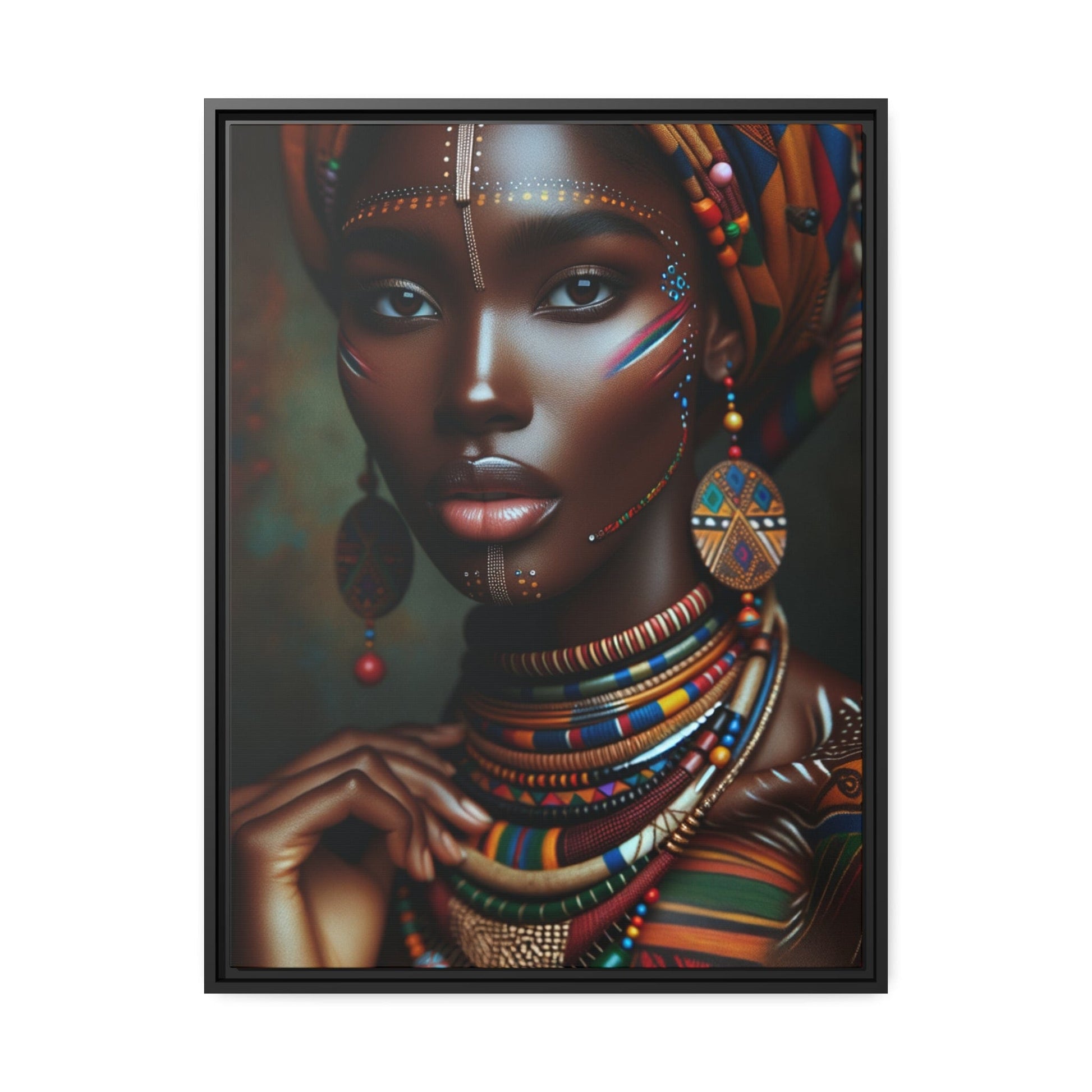 Tableau "La beauté et la grâce des femmes africaines capturées en un tableau magnifique" Canvanation